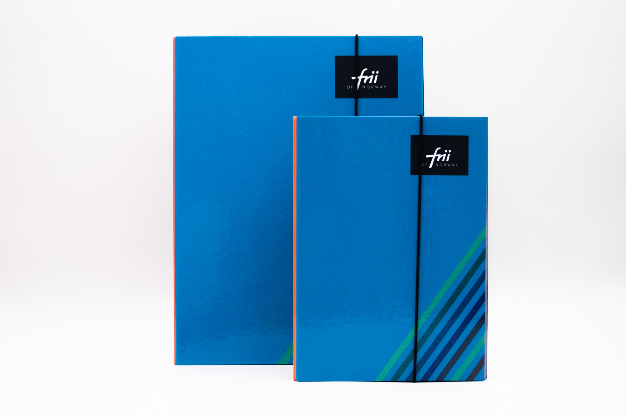 FRII OF NORWAY ŠKOLSKÉ DOSKY SADA A4 + A5 - RETRO STRIPE BLUE