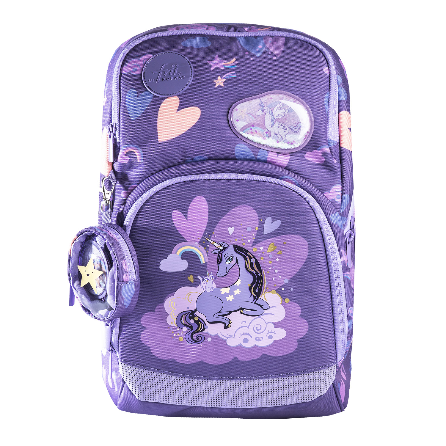 FRII OF NORWAY ERGONOMICKÁ ŠKOLSKÁ TAŠKA EXPAND 20-25 L - UNICORN PURPLE