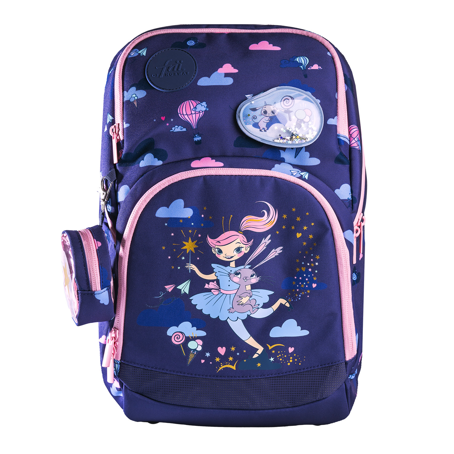 FRII OF NORWAY ERGONOMICKÁ ŠKOLSKÁ TAŠKA EXPAND 20-25 L - BEST FRIENDS BLUE