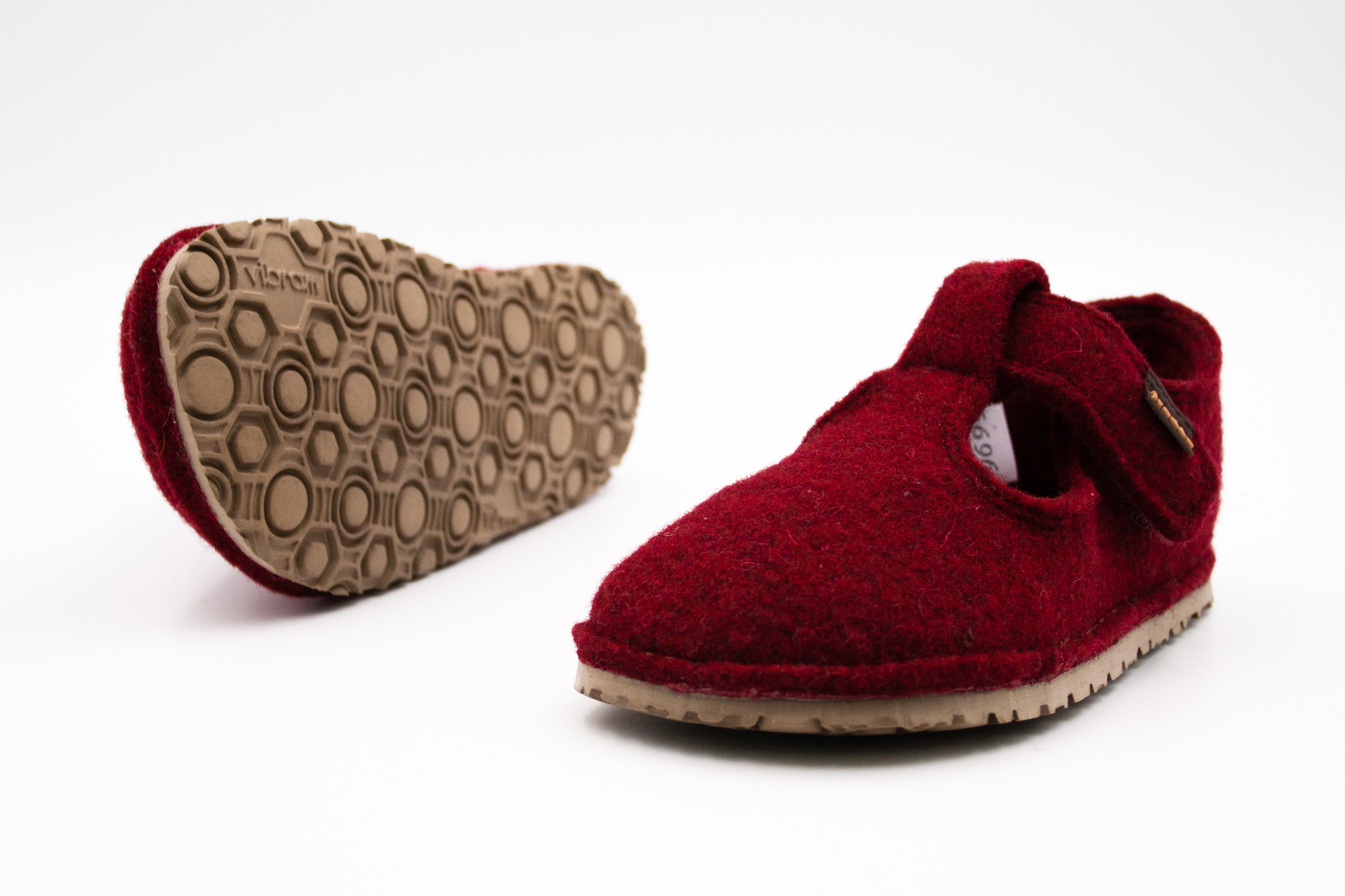 FRODDO BAREFOOT FLEXY WOOLY VIBRAM PAPUČE - BORDEAUX Veľkosť: 26, Vnútorná dĺžka  topánky v cm: 17.0, Vnútorná šírka topánky v cm: 6.5
