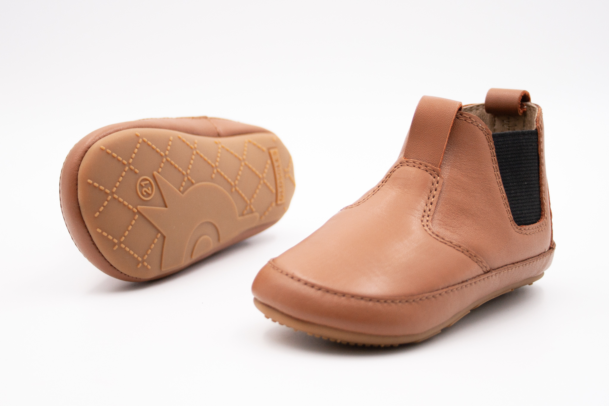 OLD SOLES PREWALKERS CAPAČKY BAMBINI LOCAL - TAN BLACK Veľkosť: 20, Vnútorná dĺžka  topánky v cm: 12.6, Vnútorná šírka topánky v cm: 5.5
