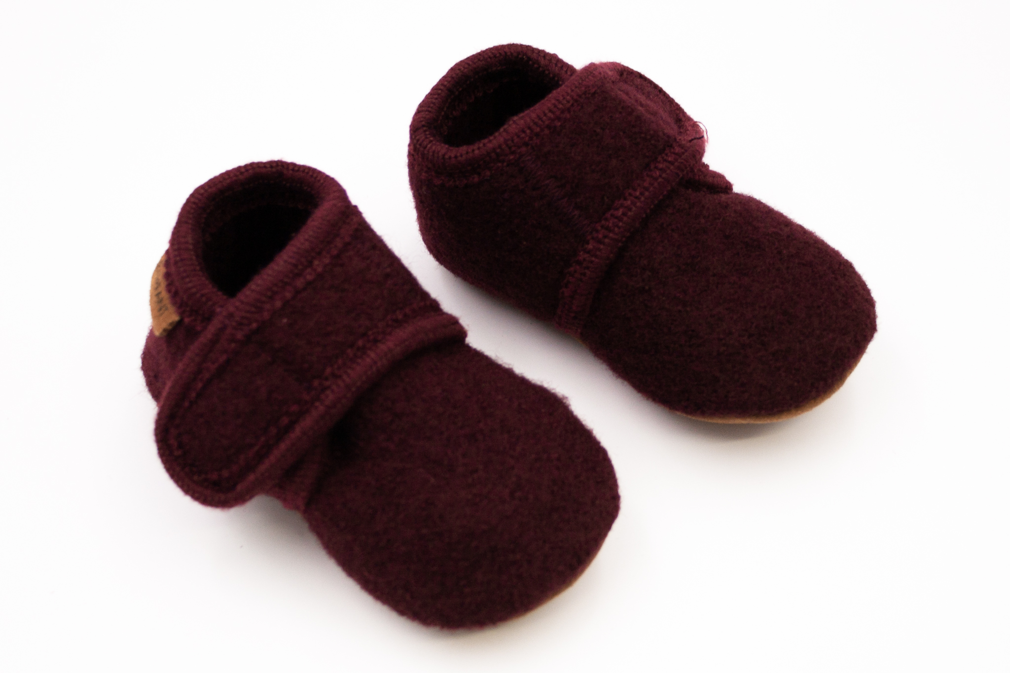 EN FANT DETSKÉ BAREFOOT VLNENÉ PAPUČKY ENFANT - WINETASTING Veľkosť: 17, Vnútorná dĺžka  topánky v cm: 11.7, Vnútorná šírka topánky v cm: 5.4