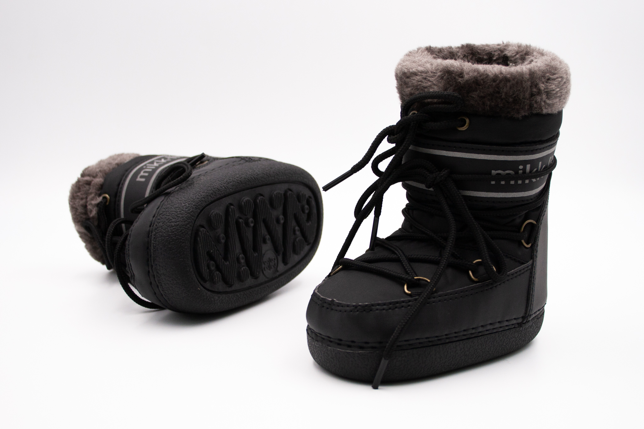 Mikk-Line  MIKK-LINE SNOW BOOT SNEHULE - BLACK Veľkosť: 24, 11: 16, Vnútorná šírka topánky v cm: 7.4