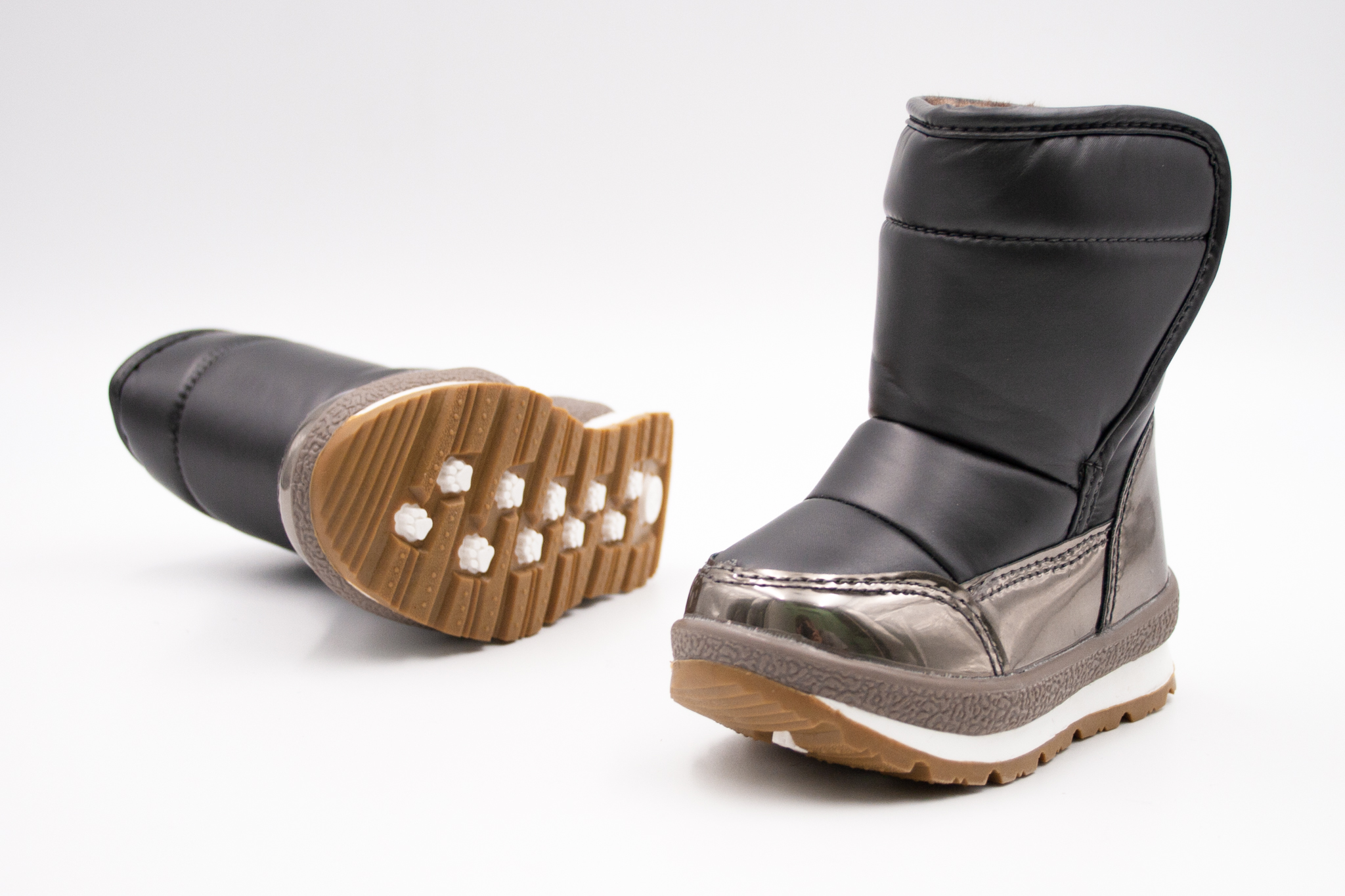 Mikk-Line  MIKK-LINE WINTER BOOT SNEHULE - DARK METAL Veľkosť: 28, 11: 18, Vnútorná šírka topánky v cm: 6.8
