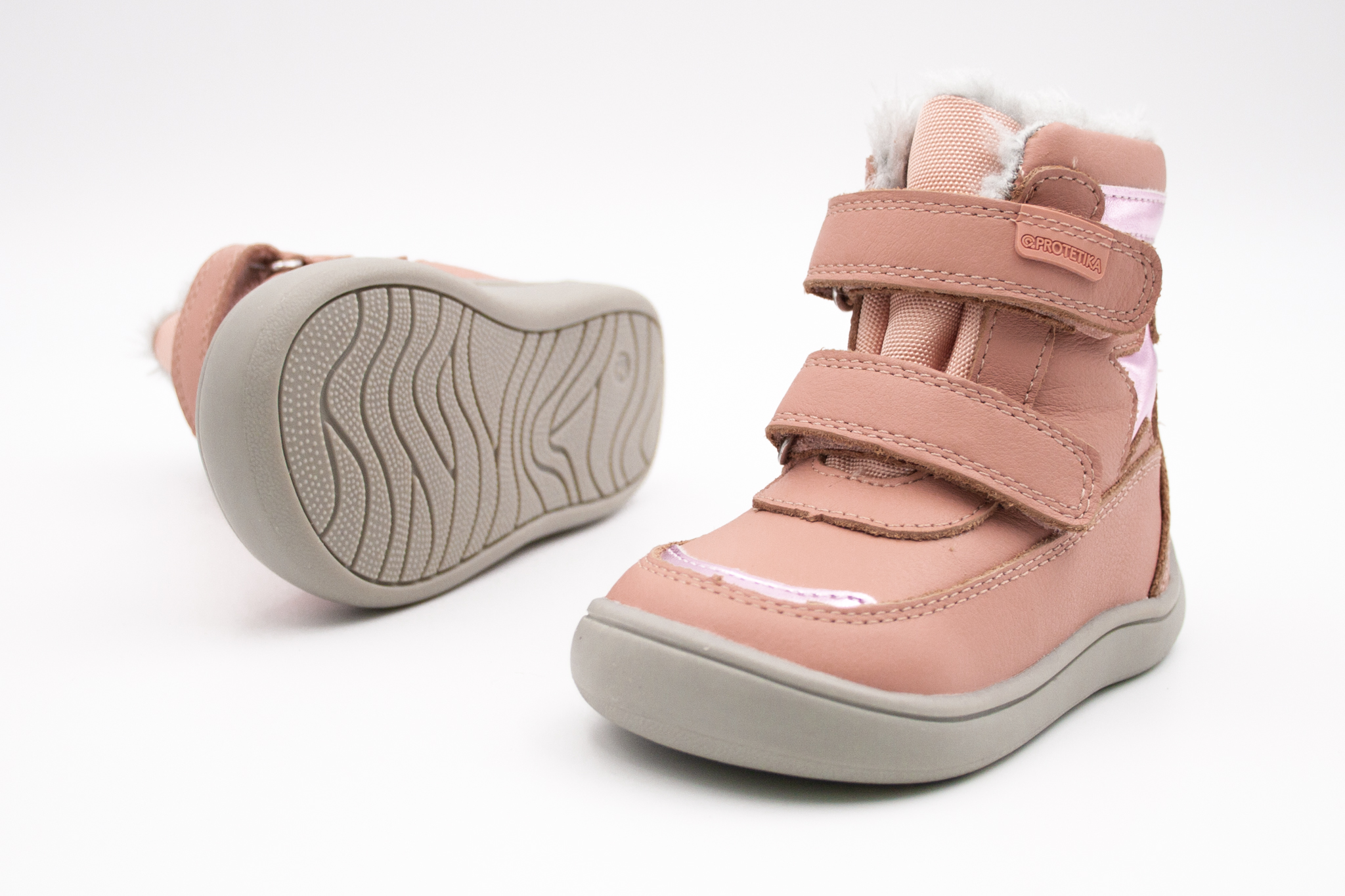 Protetika  PROTETIKA BAREFOOT ZIMNÉ TOPÁNKY LINET - ROSA Veľkosť: 20, 11: 12.4, Vnútorná šírka topánky v cm: 5.8