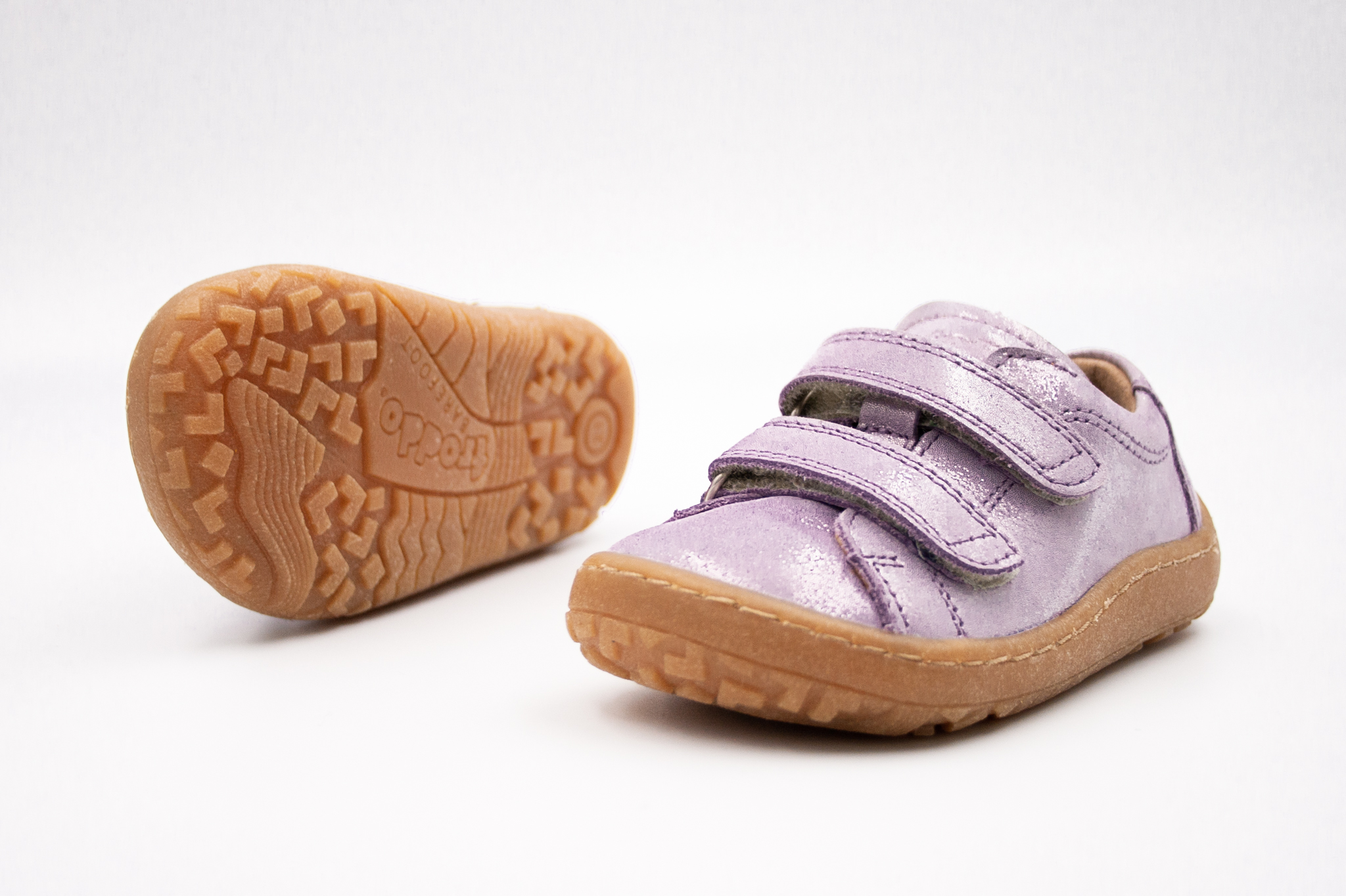 FRODDO BAREFOOT TOPÁNKY BASE - LAVENDER SHINE Veľkosť: 22, Vnútorná dĺžka  topánky v cm: 13.9, Vnútorná šírka topánky v cm: 6