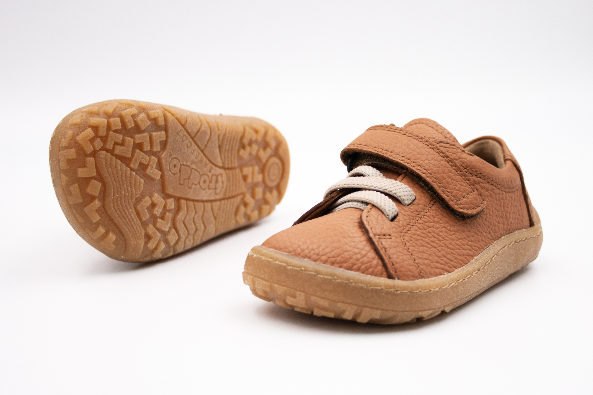 FRODDO BAREFOOT TOPÁNKY ELASTIC - COGNAC Veľkosť: 26, Vnútorná dĺžka  topánky v cm: 16.7, Vnútorná šírka topánky v cm: 6.8