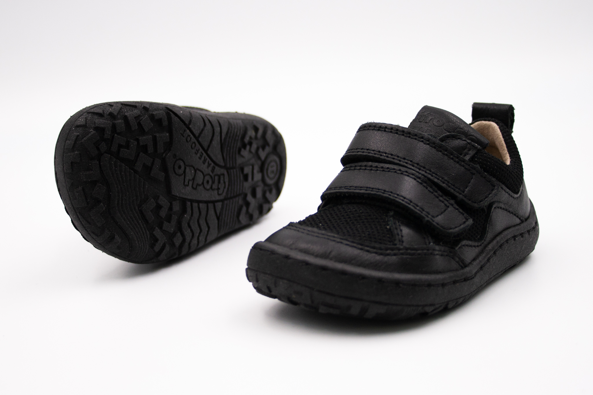 FRODDO BAREFOOT TENISKY BASE - BLACK Veľkosť: 23, Vnútorná dĺžka  topánky v cm: 14.5, Vnútorná šírka topánky v cm: 6.1