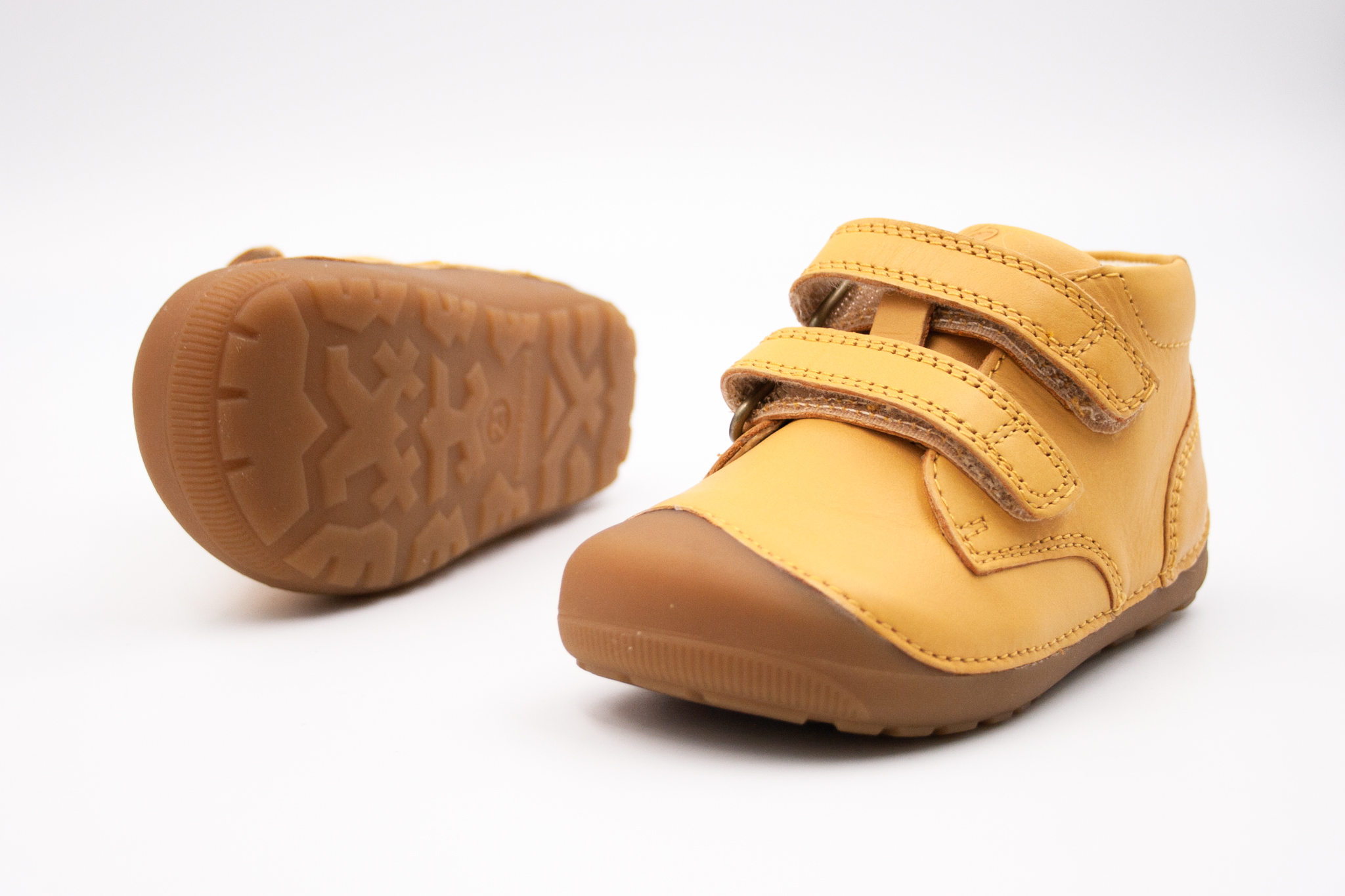 BUNDGAARD BAREFOOT TOPÁNKY PETIT STRAP - MUSTARD Veľkosť: 19, Vnútorná dĺžka  topánky v cm: 12, Vnútorná šírka topánky v cm: 5.5