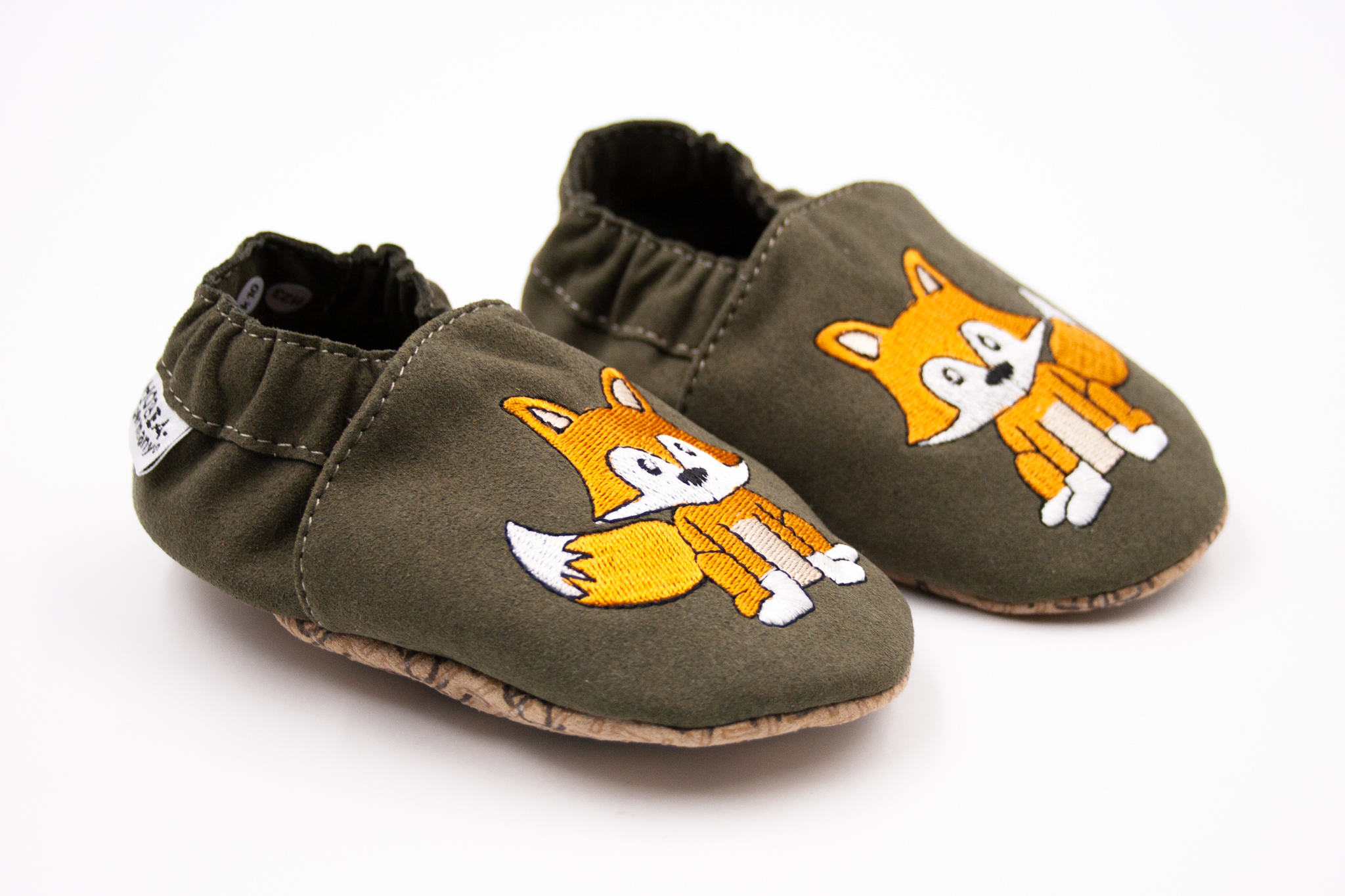 HOBEA-GERMANY VEGAN CAPAČKY RECYSTEPS - LÍŠKA ZELENÉ Veľkosť: 18, Vnútorná dĺžka  topánky v cm: 12.2, Vnútorná šírka topánky v cm: 6.3