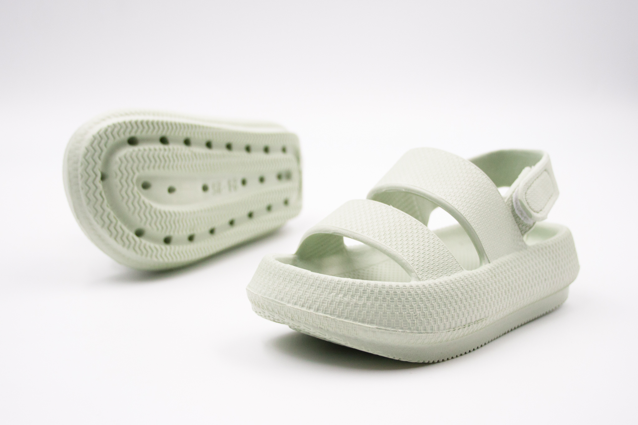 MIKK-LINE GUMENÉ SANDÁLKY - DESERT SAGE Veľkosť: 26, Vnútorná dĺžka  topánky v cm: 16.4, Vnútorná šírka topánky v cm: 6.8