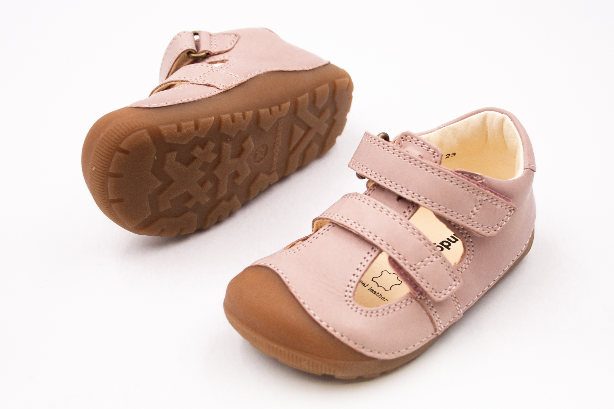 DETSKÉ BAREFOOT SANDÁLE BUNDGAARD PETIT SUMMER - ROSE Veľkosť: 26, Vnútorná dĺžka  topánky v cm: 16.7, Vnútorná šírka topánky v cm: 6.6
