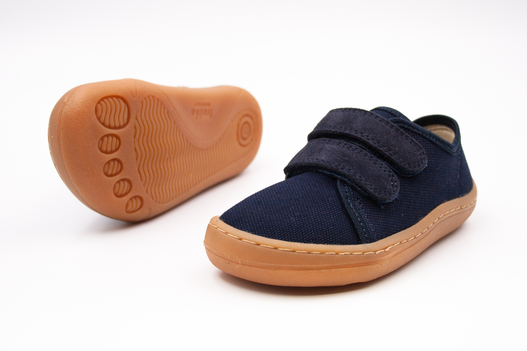 FRODDO BAREFOOT PLÁTENKY CANVAS - DARK BLUE Veľkosť: 23, Vnútorná dĺžka  topánky v cm: 15.2, Vnútorná šírka topánky v cm: 6.3