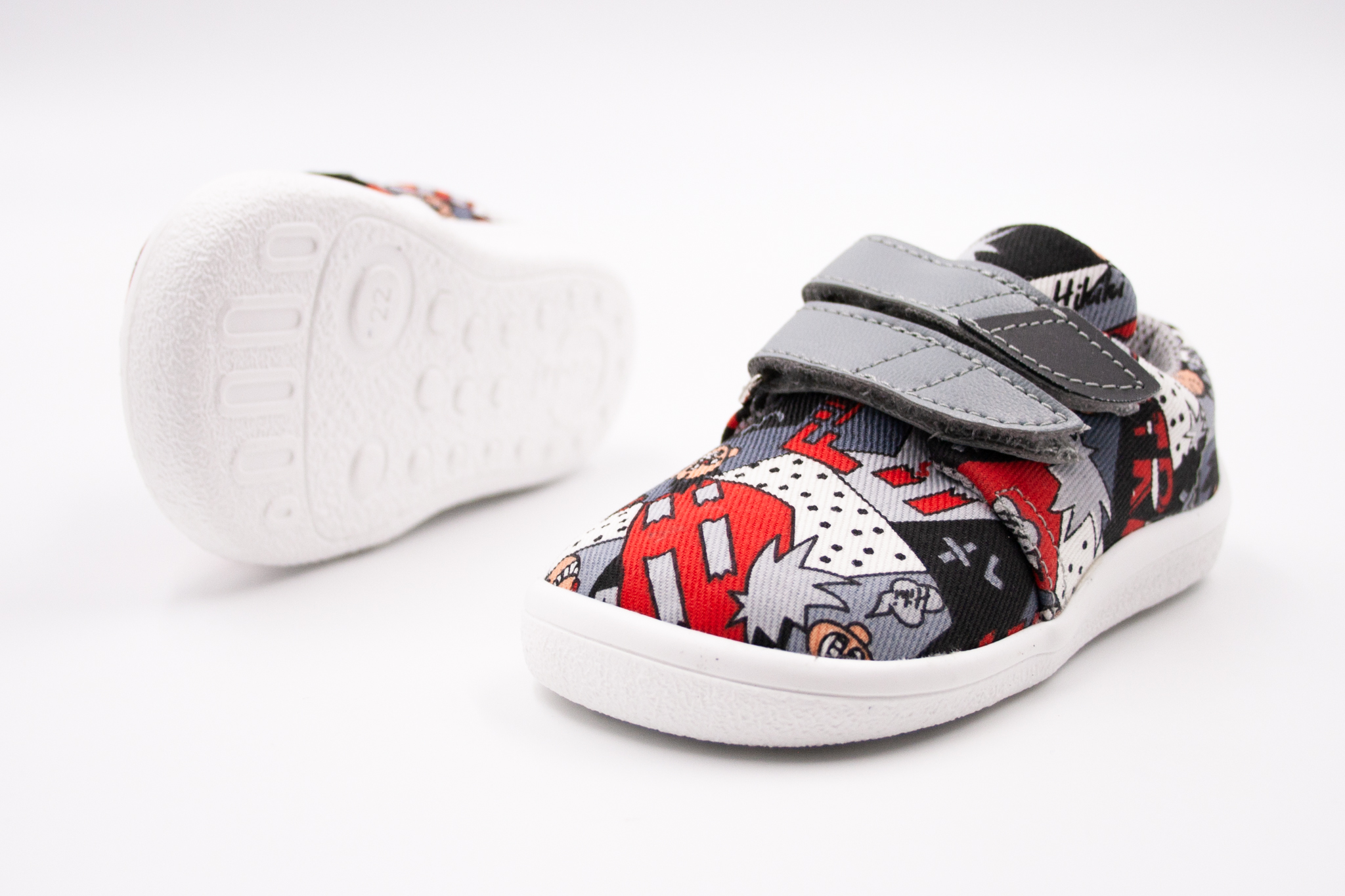 BEDA BAREFOOT TEX TENISKY - COMICS Veľkosť: 35, Vnútorná dĺžka  topánky v cm: 22.5, Vnútorná šírka topánky v cm: 8.4