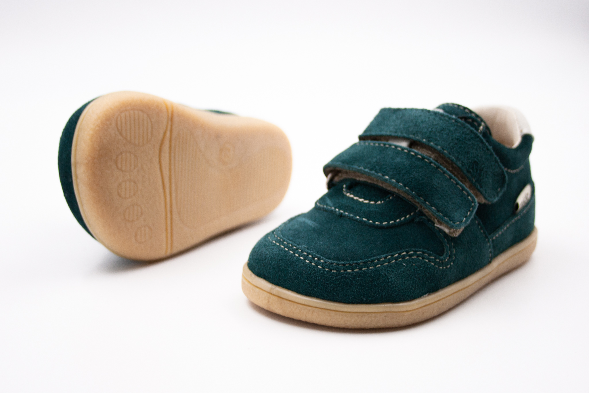 MIDO SHOES BAREFOOT KOŽENÉ TOPÁNKY - PINE GREEN Veľkosť: 23, Vnútorná dĺžka  topánky v cm: 14.6, Vnútorná šírka topánky v cm: 6.3