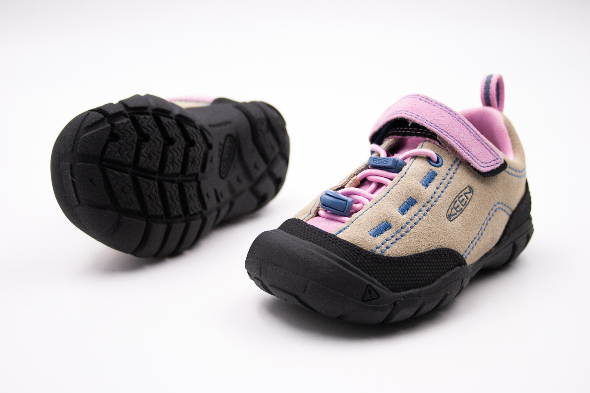 KEEN JASPER II CNX KOŽENÉ TENISKY - SAFARI/PASTEL LAVENDER Veľkosť: 24, Vnútorná dĺžka  topánky v cm: 15.2, Vnútorná šírka topánky v cm: 6.8