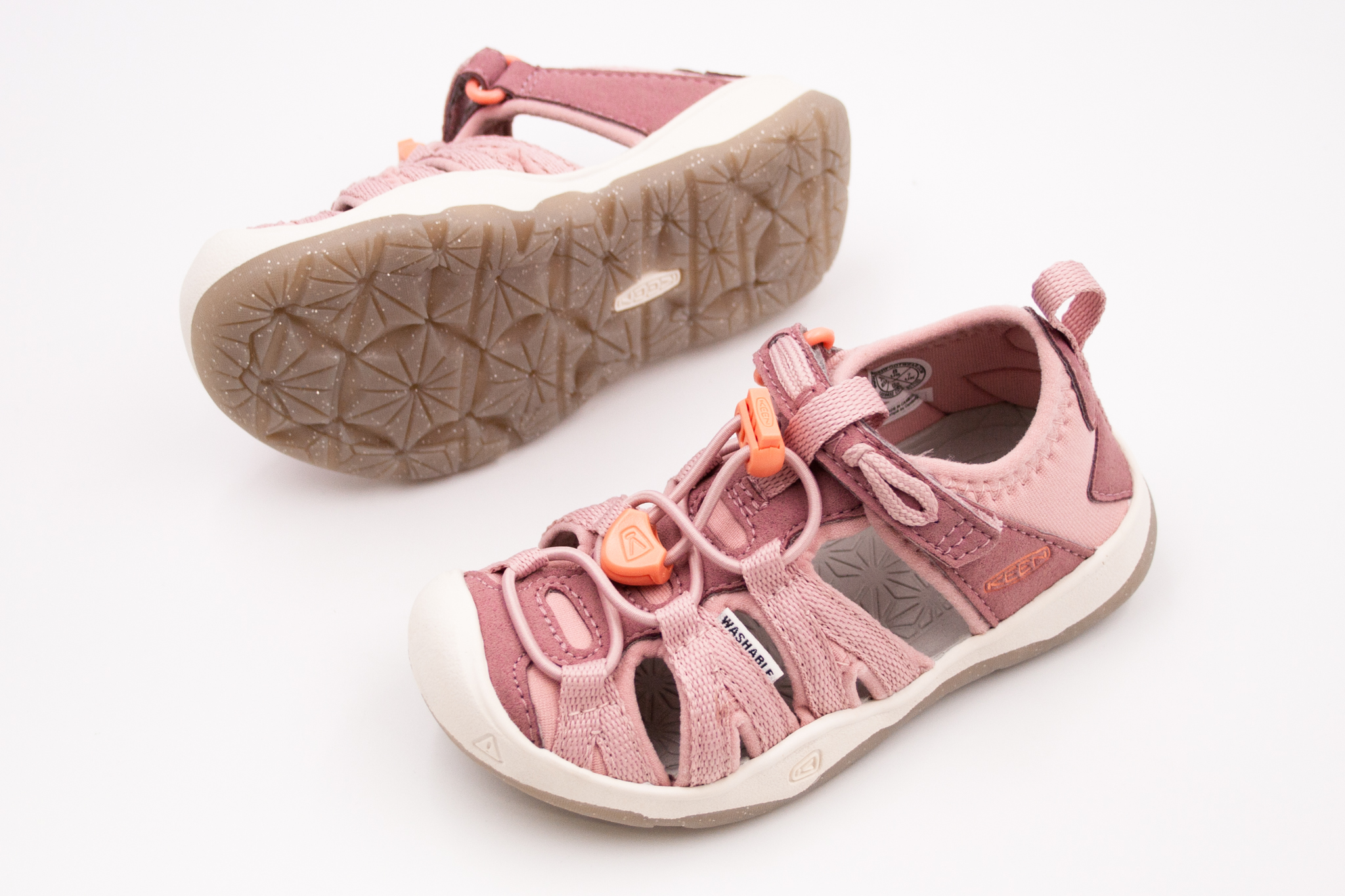 KEEN SANDÁLKY MOXIE - NOSTALGIA ROSE/PAPAYA PUNCH Veľkosť: 27, Vnútorná dĺžka  topánky v cm: 17.3, Vnútorná šírka topánky v cm: 6.6
