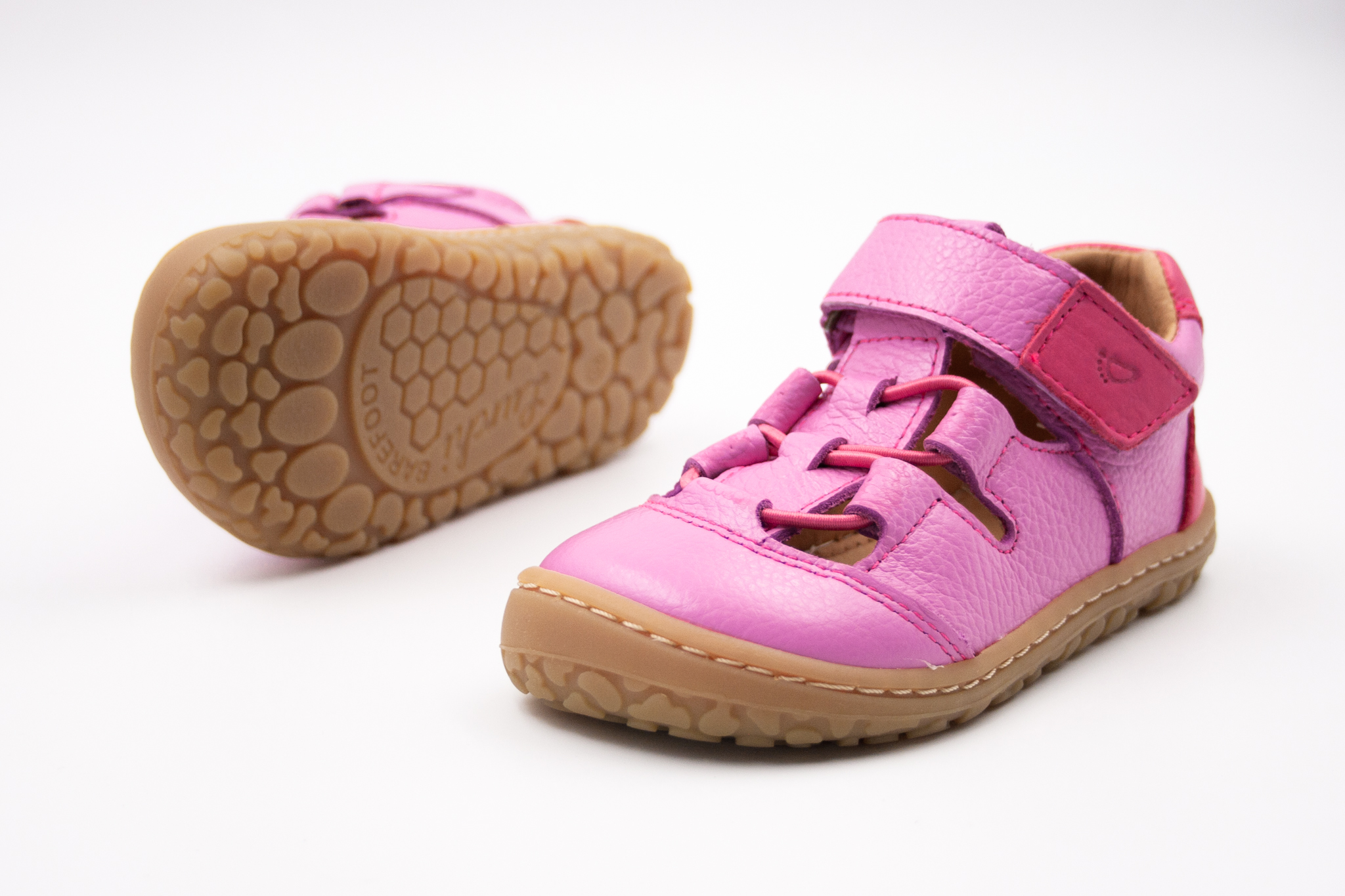 Lurchi  LURCHI BAREFOOT SANDÁLE NOLDI - ROSE Veľkosť: 23, Vnútorná dĺžka  topánky v cm: 15.1, Vnútorná šírka topánky v cm: 6