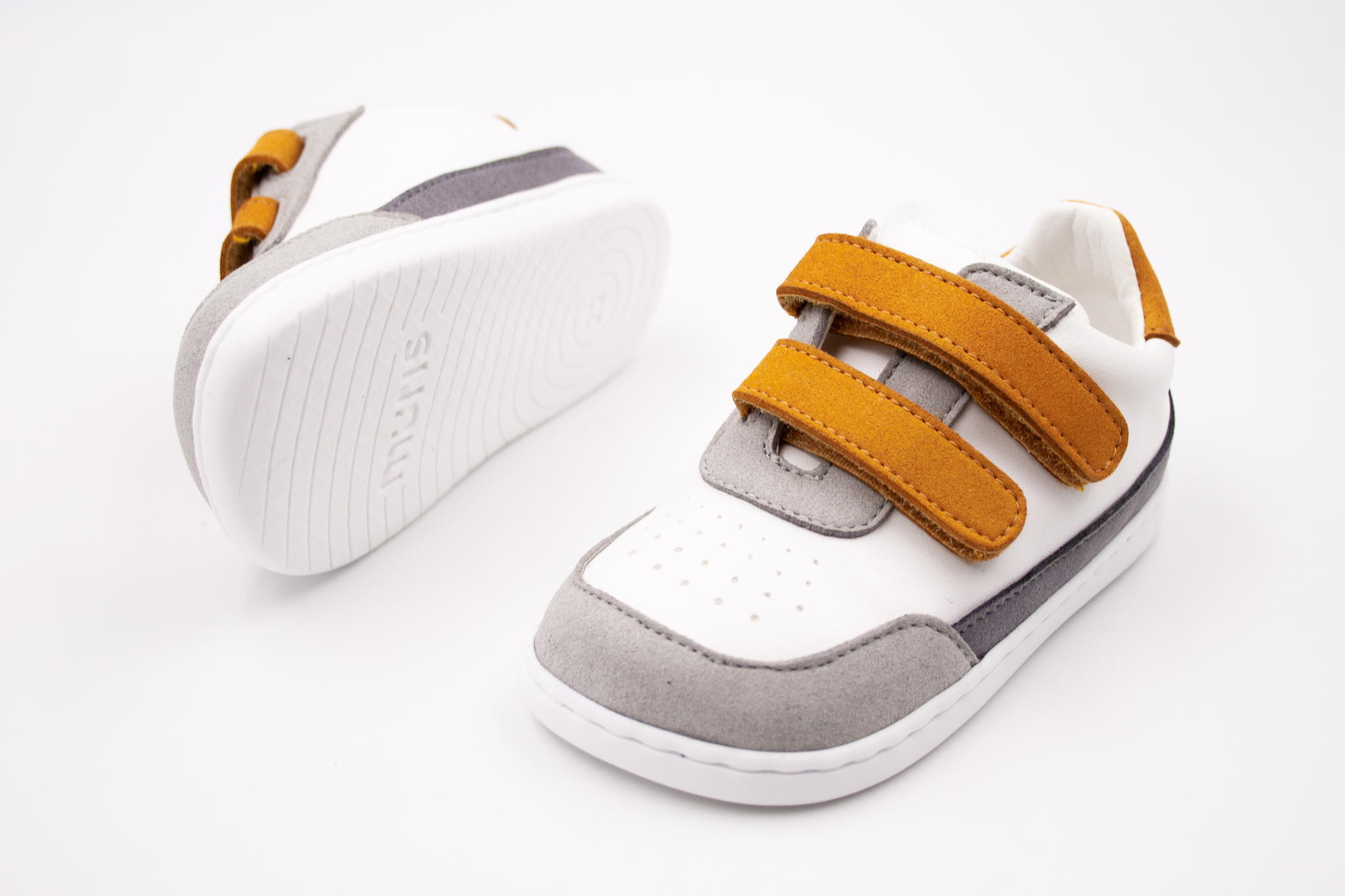 MURIS BAREFOOT TOPÁNKY PETRA - OFF WHITE MUSTARD Veľkosť: 20, Vnútorná dĺžka  topánky v cm: 12.5, Vnútorná šírka topánky v cm: 6