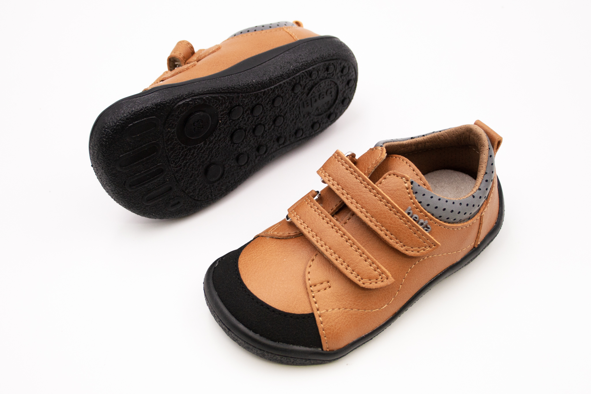 DETSKÉ BAREFOOT TOPÁNKY BEDA PLAYFUL - CAMEL Veľkosť: 22, Vnútorná dĺžka  topánky v cm: 14, Vnútorná šírka topánky v cm: 6.3