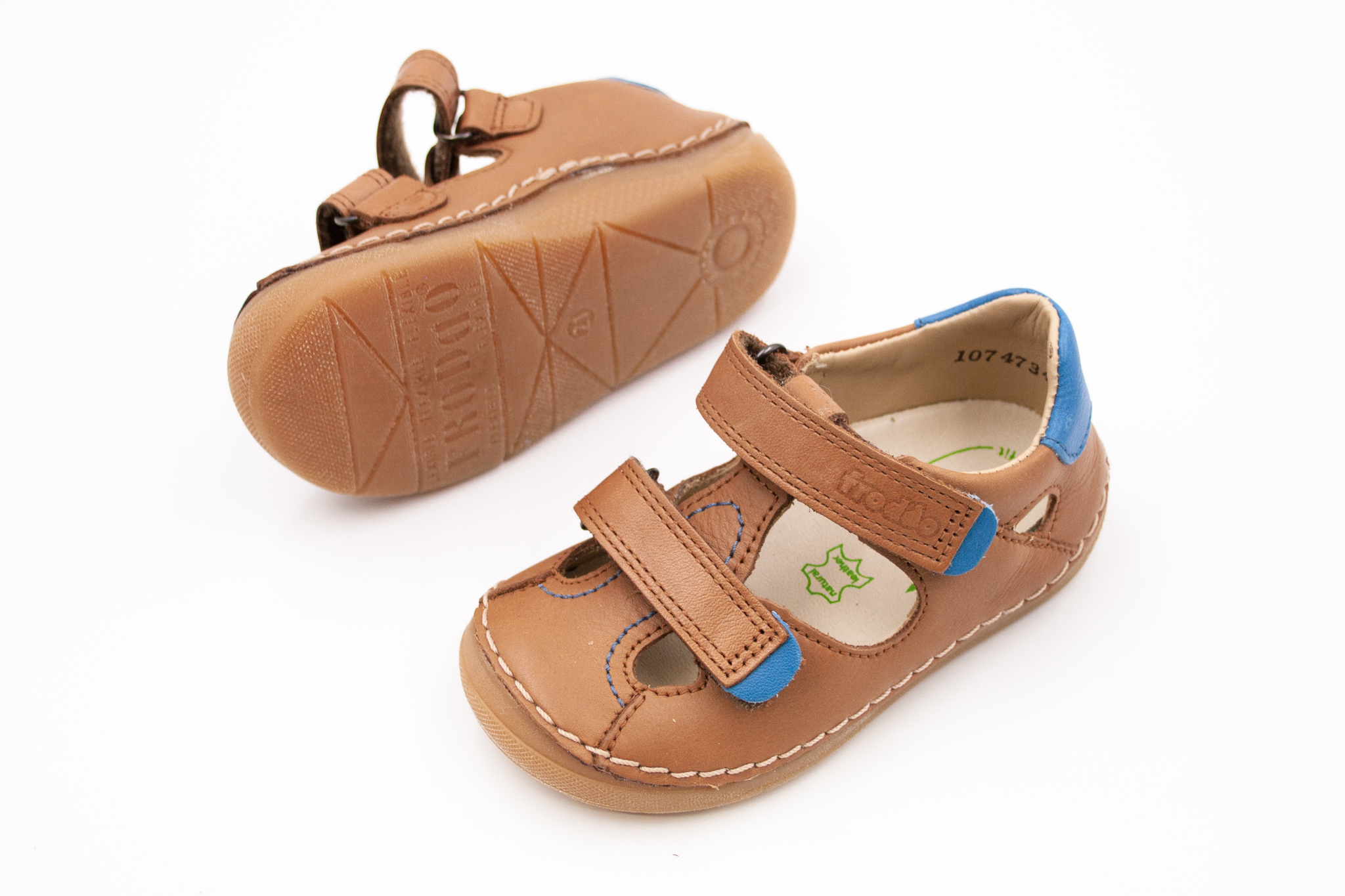 DETSKÉ SANDÁLE FRODDO PAIX DOUBLE SANDAL - BROWN Veľkosť: 19, Vnútorná dĺžka  topánky v cm: 12, Vnútorná šírka topánky v cm: 5.8
