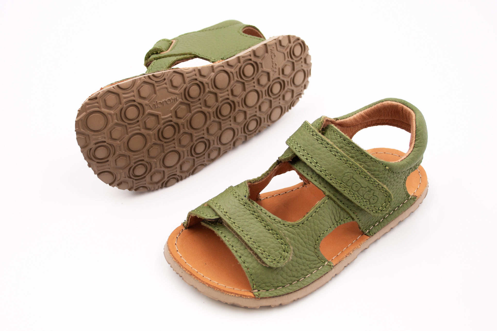 DETSKÉ BAREFOOT SANDÁLE FRODDO FLEXY MINI VIBRAM - OLIVE Veľkosť: 27, Vnútorná dĺžka  topánky v cm: 17.1, Vnútorná šírka topánky v cm: 6.7