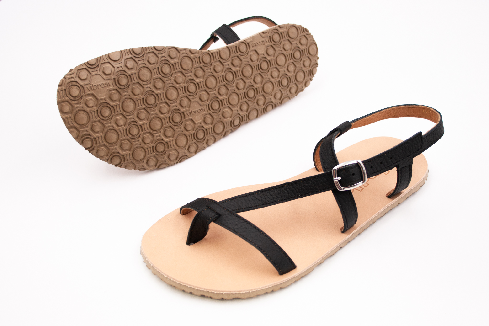 BAREFOOT SANDÁLE FRODDO FLEXY W VIBRAM - BLACK Veľkosť: 41, Vnútorná dĺžka  topánky v cm: 27.3, Vnútorná šírka topánky v cm: 9.5