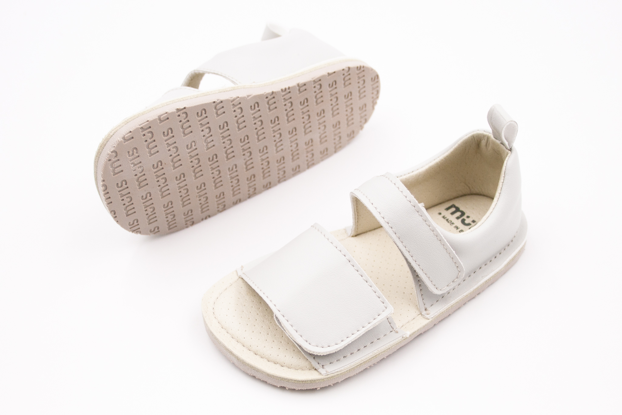 DETSKÉ BAREFOOT SANDÁLKY MURIS CRETA - LIGHT GRAY Veľkosť: 26, Vnútorná dĺžka  topánky v cm: 17.1, Vnútorná šírka topánky v cm: 6.5