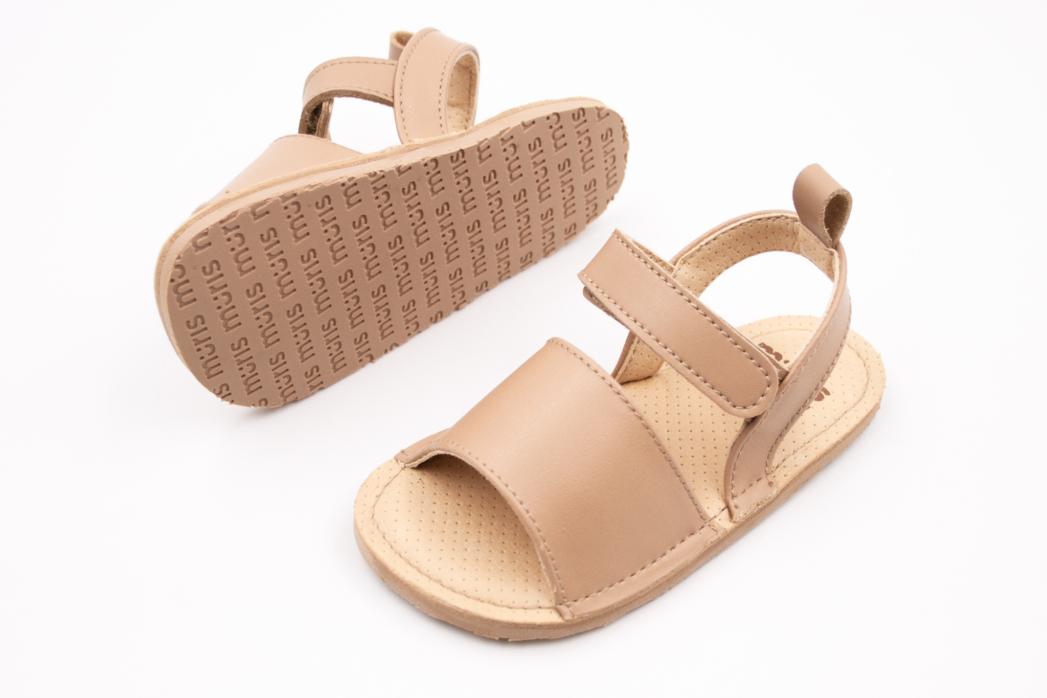 DETSKÉ BAREFOOT SANDÁLKY MURIS MAO - TAN BROWN Veľkosť: 20, Vnútorná dĺžka  topánky v cm: 12.9, Vnútorná šírka topánky v cm: 5.6
