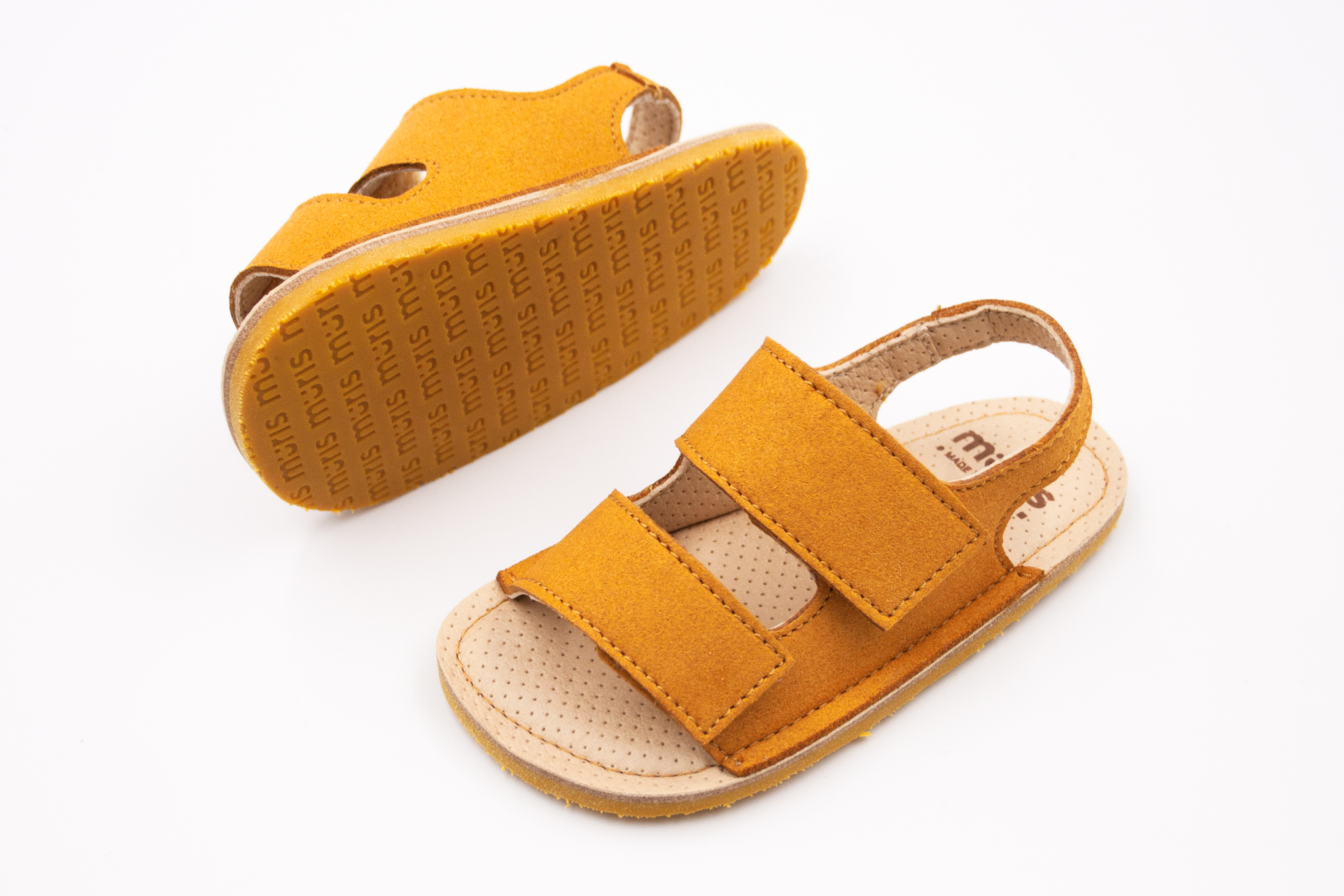 DETSKÉ BAREFOOT SANDÁLKY MURIS RIO - MUSTARD Veľkosť: 29, Vnútorná dĺžka  topánky v cm: 18.9, Vnútorná šírka topánky v cm: 7