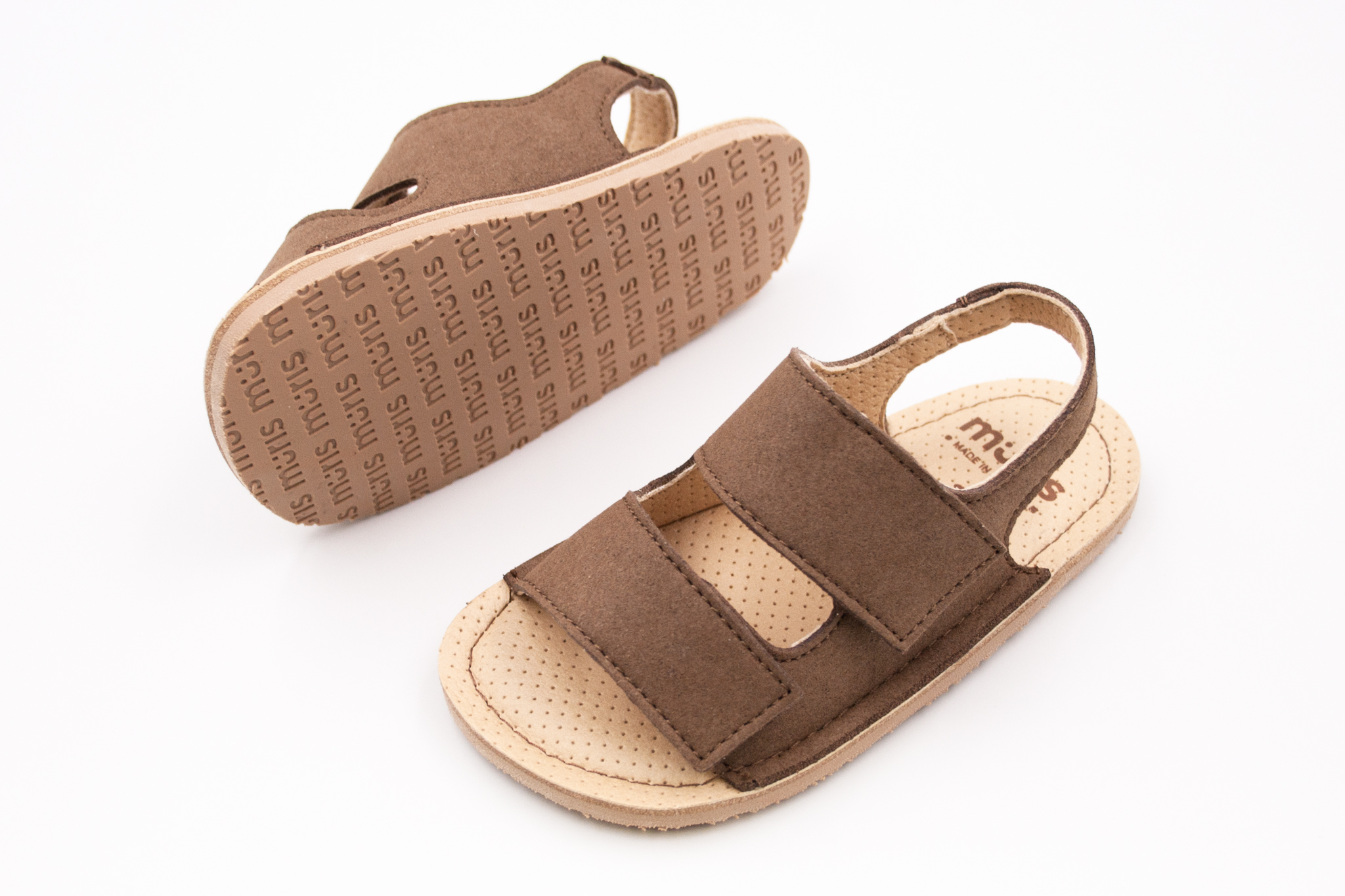DETSKÉ BAREFOOT SANDÁLKY MURIS RIO - BARK BROWN Veľkosť: 20, Vnútorná dĺžka  topánky v cm: 12.9, Vnútorná šírka topánky v cm: 5.6