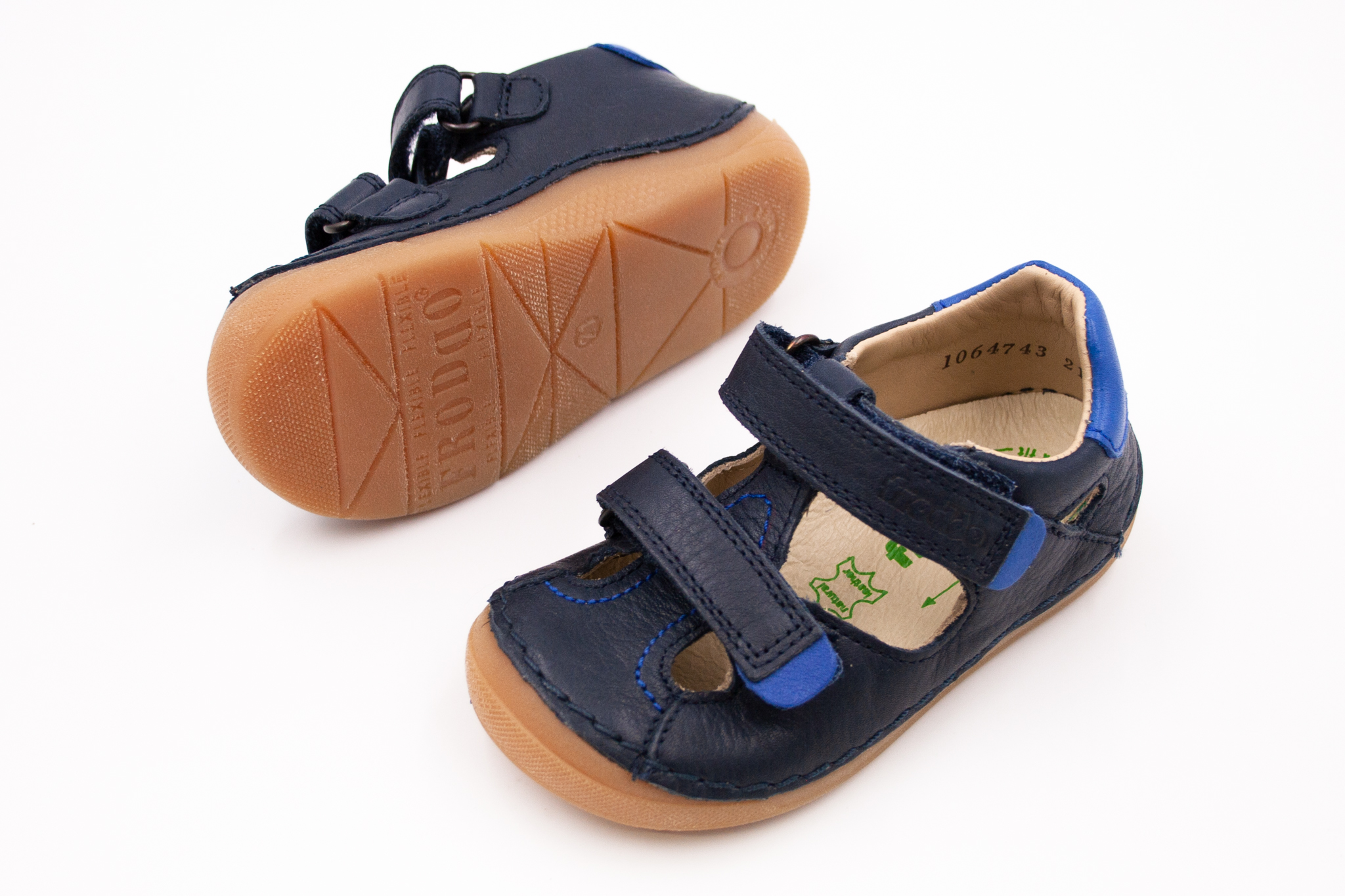 DETSKÉ SANDÁLE FRODDO PAIX DOUBLE SANDAL - DARK BLUE Veľkosť: 19, Vnútorná dĺžka  topánky v cm: 12, Vnútorná šírka topánky v cm: 5.8
