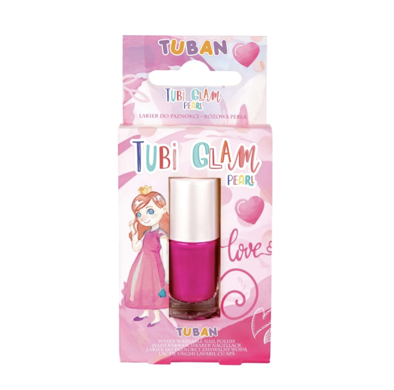 DETSKÝ LAK NA NECHTY TUBI GLAM TUBAN - PERLEŤOVO RUŽOVÝ