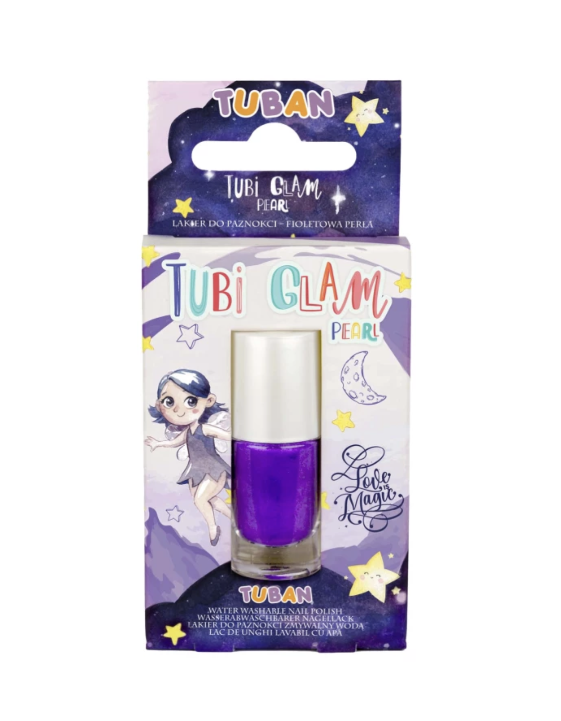 DETSKÝ LAK NA NECHTY TUBI GLAM TUBAN - PERLEŤOVO FIALOVÝ