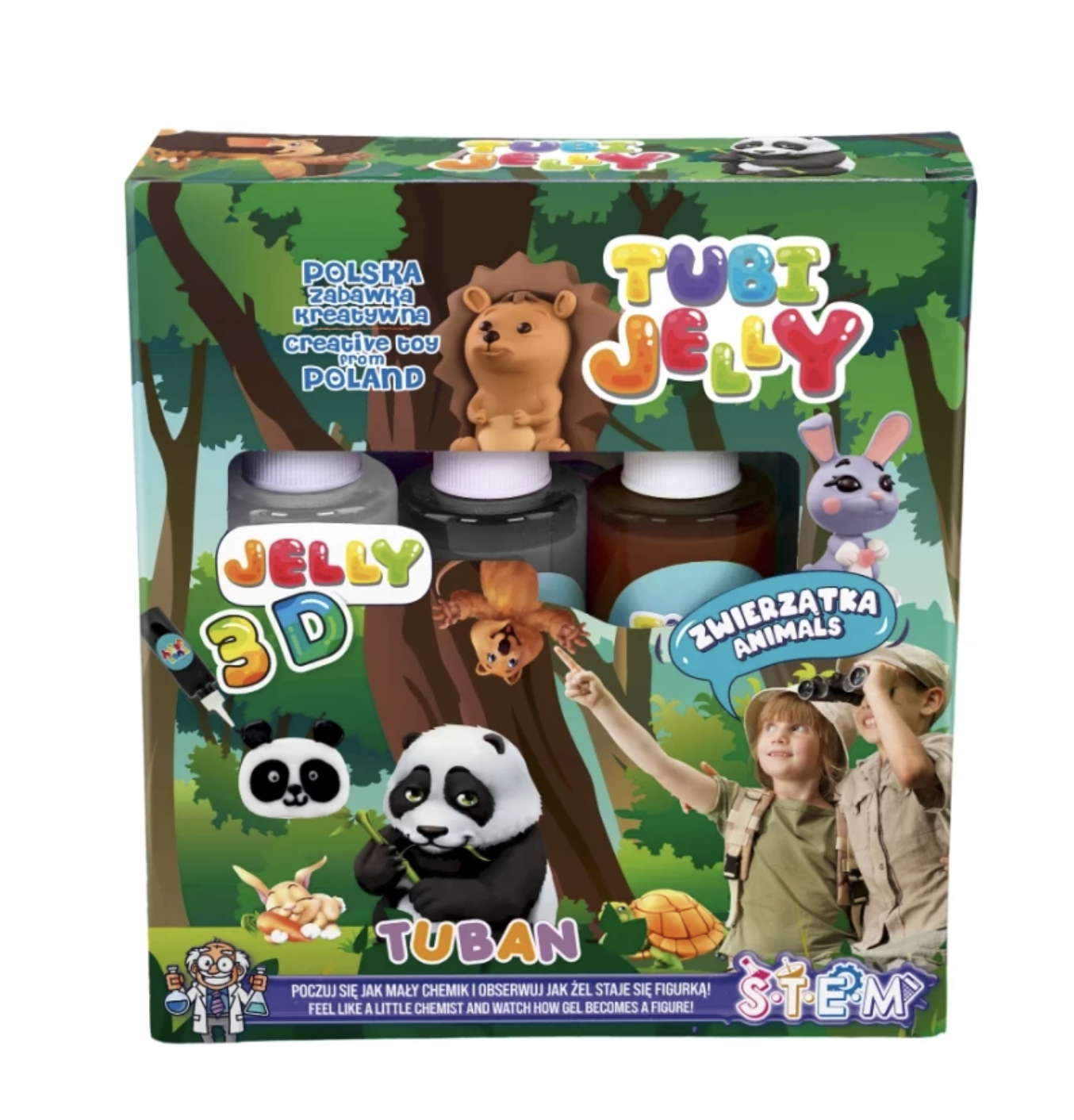 KREATÍVNA SADA TUBI JELLY TUBAN - ZVIERATKÁ