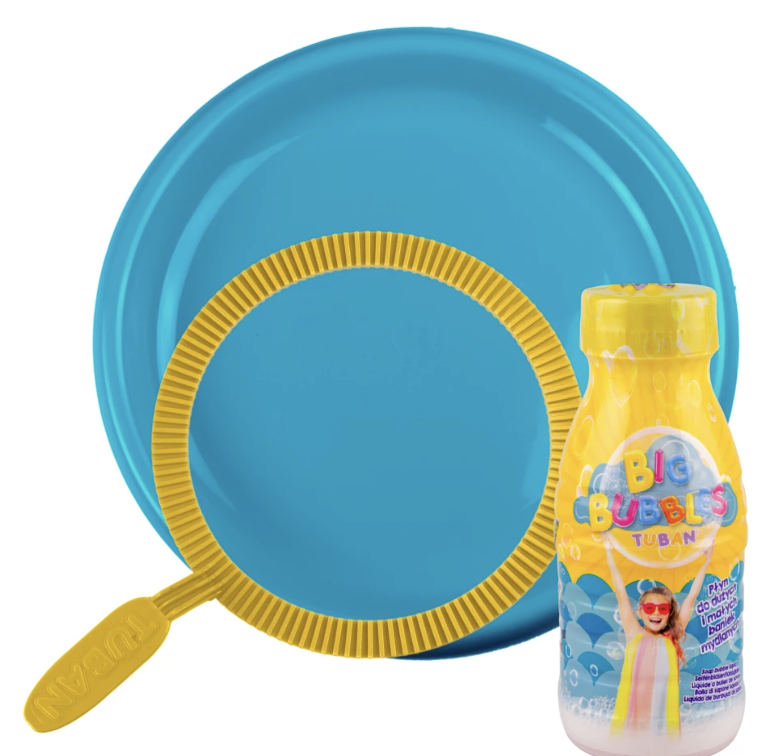 SADA OBRUČ NA BUBLINY S TANIEROM + TEKUTINA  250 ML TUBAN