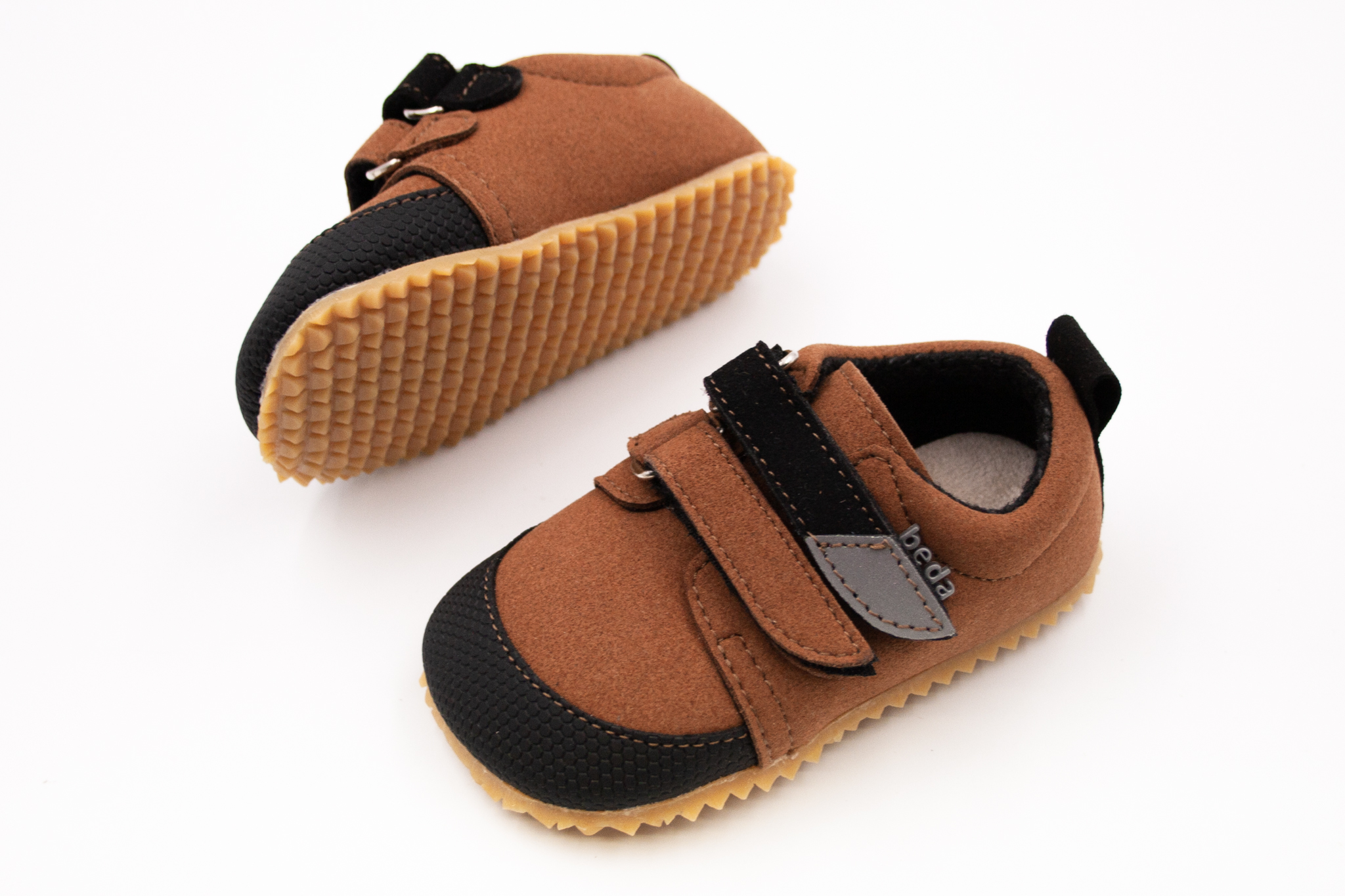 DETSKÉ BAREFOOT TOPÁNKY BEDA BABY - BEN HNEDÉ Veľkosť: 20, Vnútorná dĺžka  topánky v cm: 12.4, Vnútorná šírka topánky v cm: 6