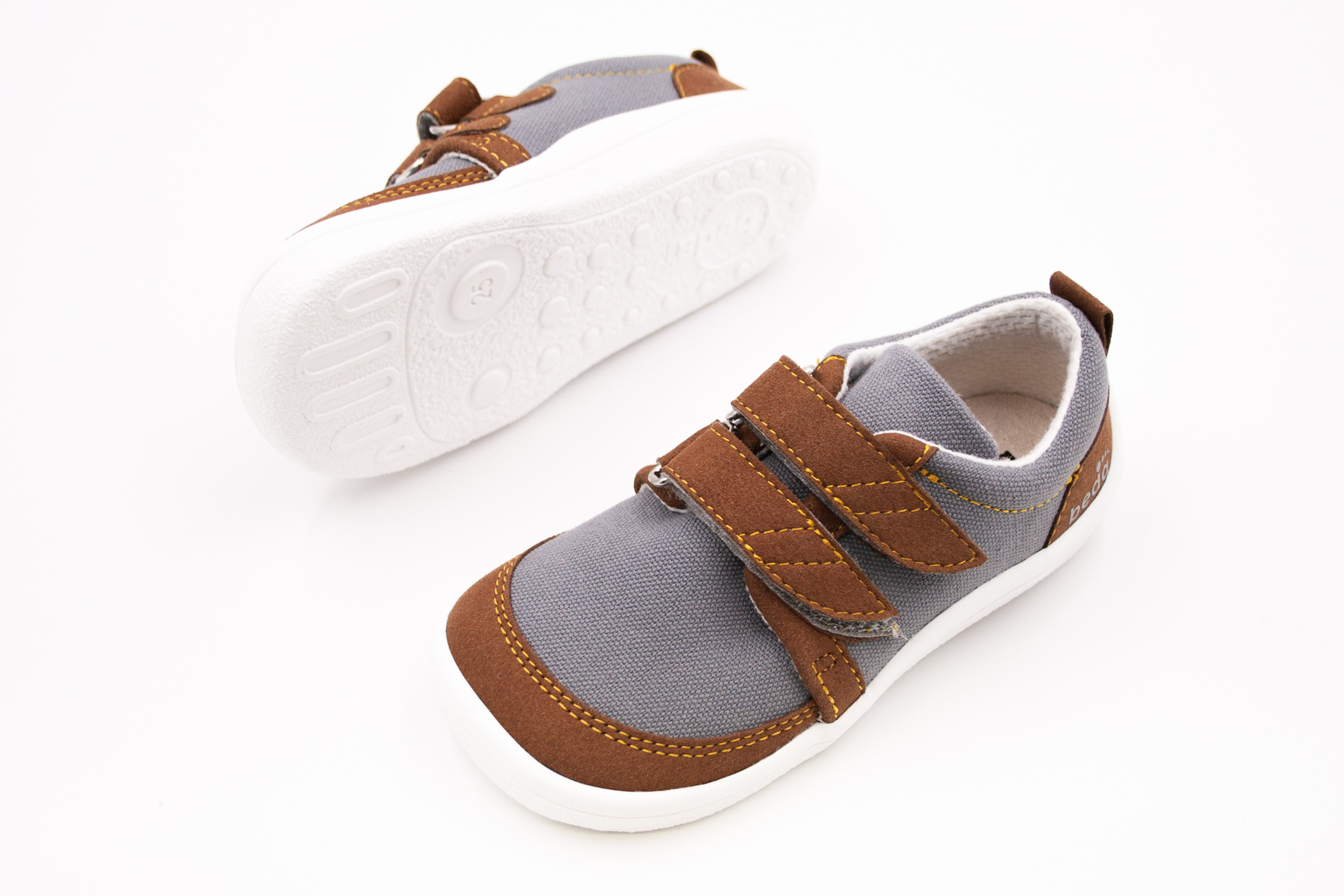 DETSKÉ BAREFOOT TENISKY BEDA TEX - OLIVER Veľkosť: 20, Vnútorná dĺžka  topánky v cm: 12.4, Vnútorná šírka topánky v cm: 6