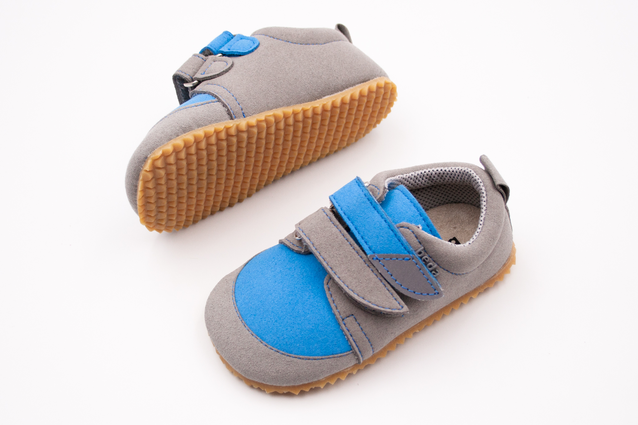 DETSKÉ BAREFOOT TOPÁNKY BEDA BABY - TOM MODRÉ Veľkosť: 20, Vnútorná dĺžka  topánky v cm: 12.4, Vnútorná šírka topánky v cm: 6