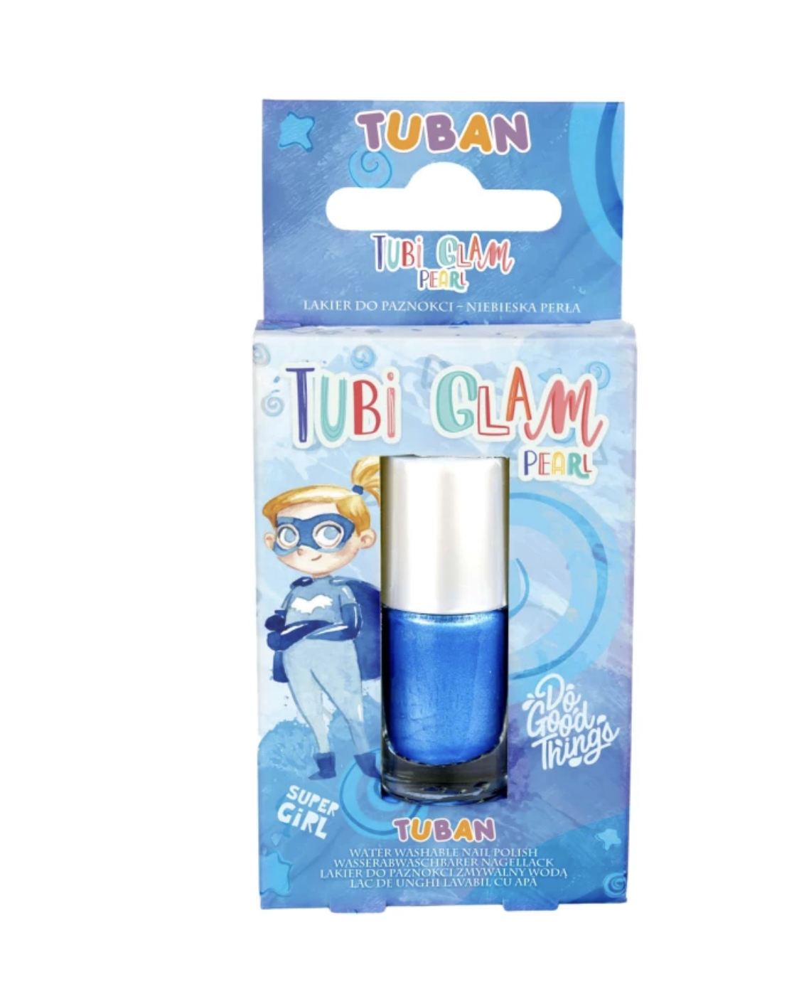 DETSKÝ LAK NA NECHTY TUBI GLAM TUBAN - PERLEŤOVO MODRÝ