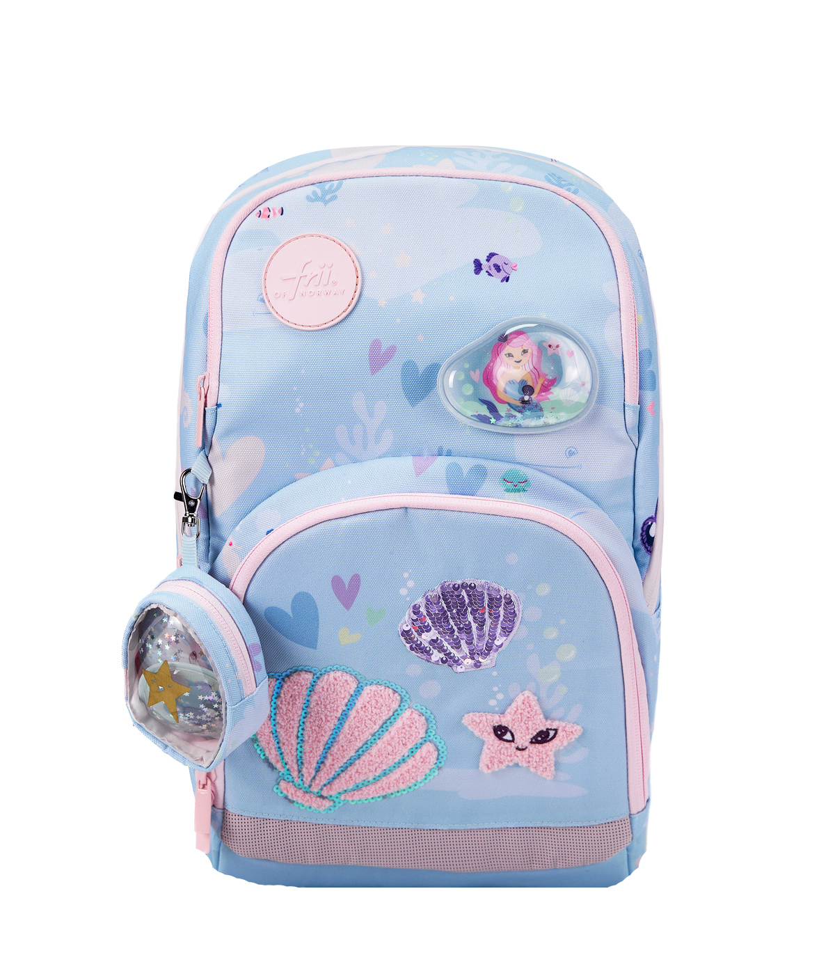 FRII OF NORWAY ERGONOMICKÁ ŠKOLSKÁ TAŠKA FRII EASY 22 L - MERMAID LIGHT BLUE