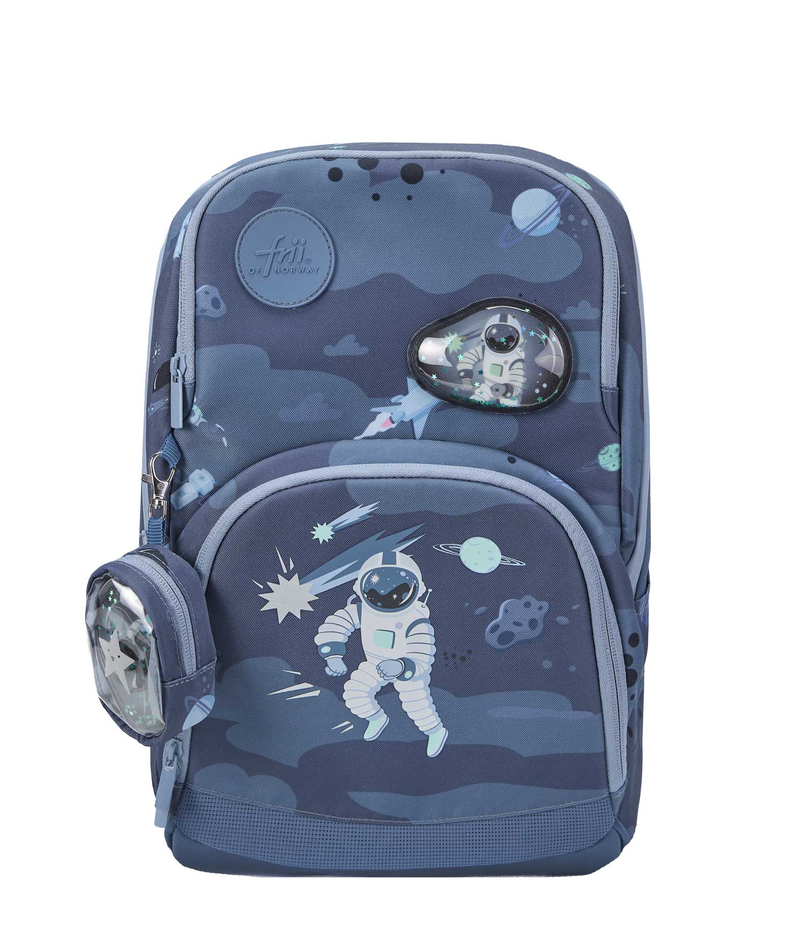 FRII OF NORWAY ERGONOMICKÁ ŠKOLSKÁ TAŠKA FRII EASY 22 L - ASTRONAUT BLUE DENIM