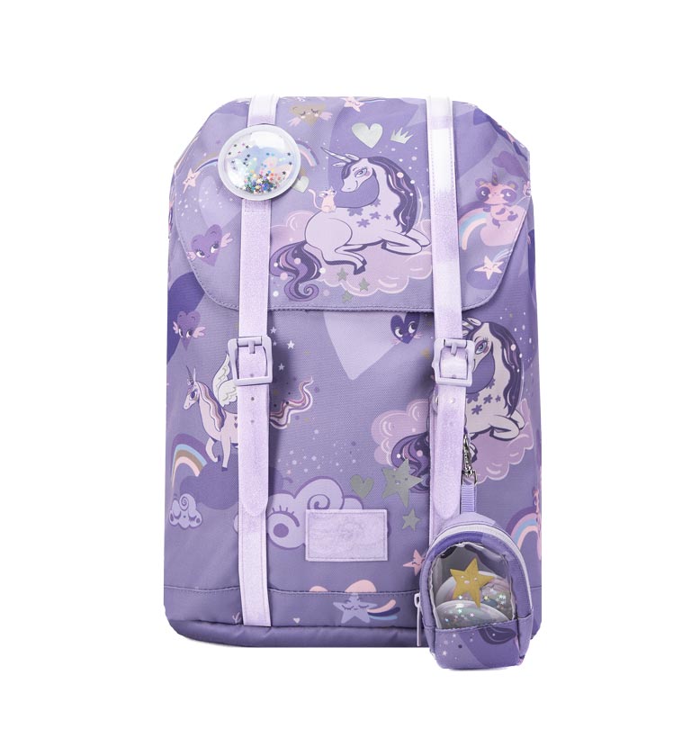 FRII OF NORWAY ERGONOMICKÁ ŠKOLSKÁ TAŠKA RETRO 22 L - UNICORN PURPLE