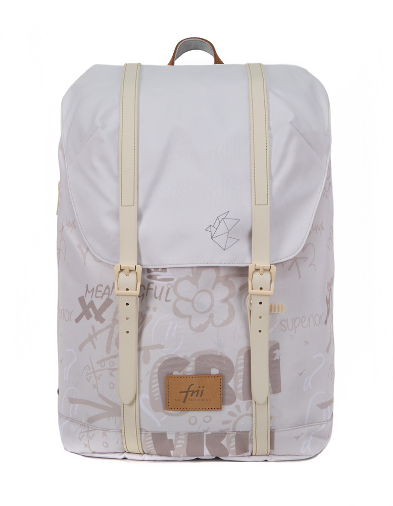 FRII OF NORWAY ERGONOMICKÁ ŠKOLSKÁ TAŠKA RETRO 30 L - LIGHT IVORY