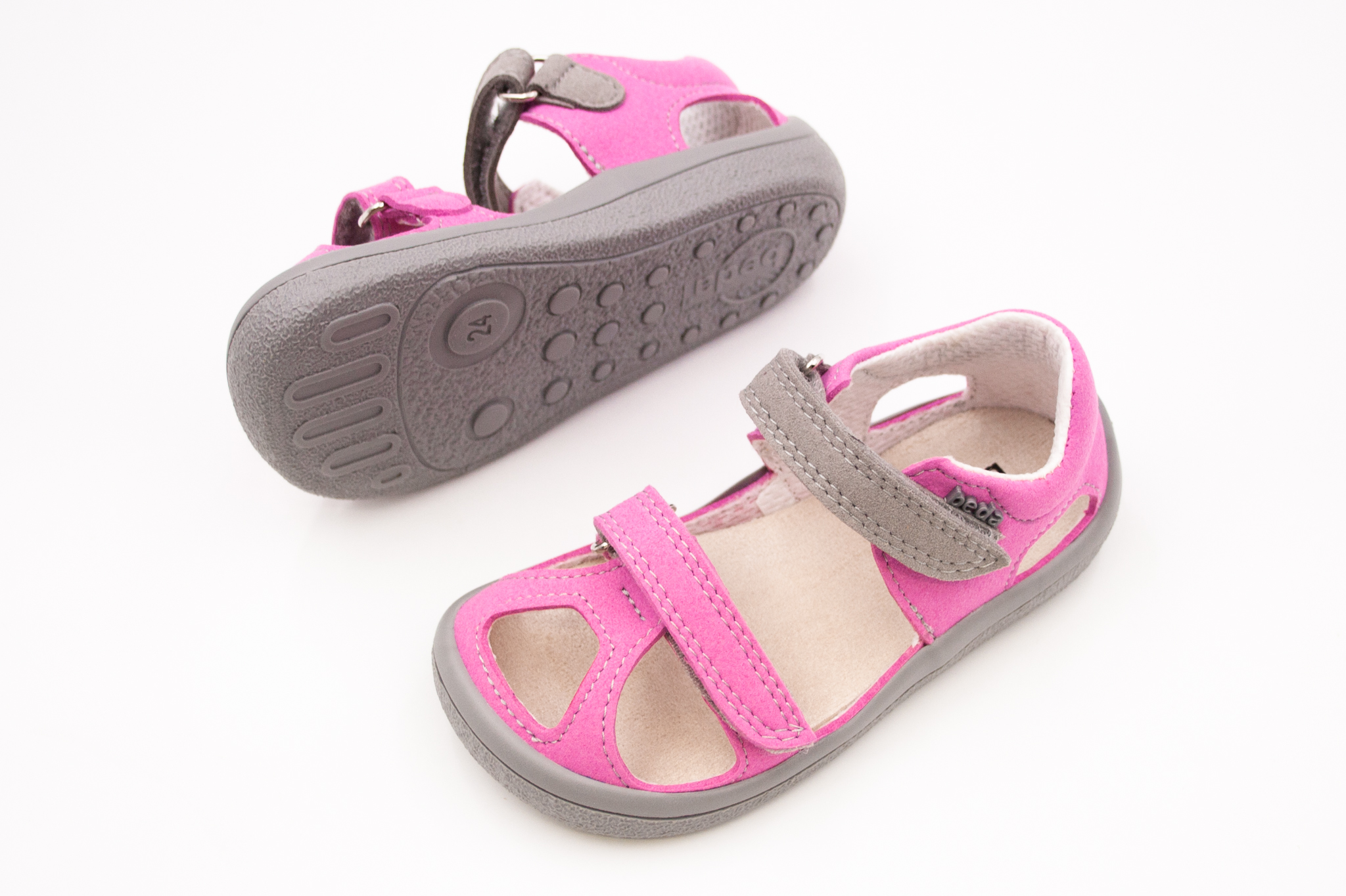 DETSKÉ BAREFOOT SANDÁLE BEDA PLAYFUL - REBECCA Veľkosť: 27, Vnútorná dĺžka  topánky v cm: 17.1, Vnútorná šírka topánky v cm: 7.2