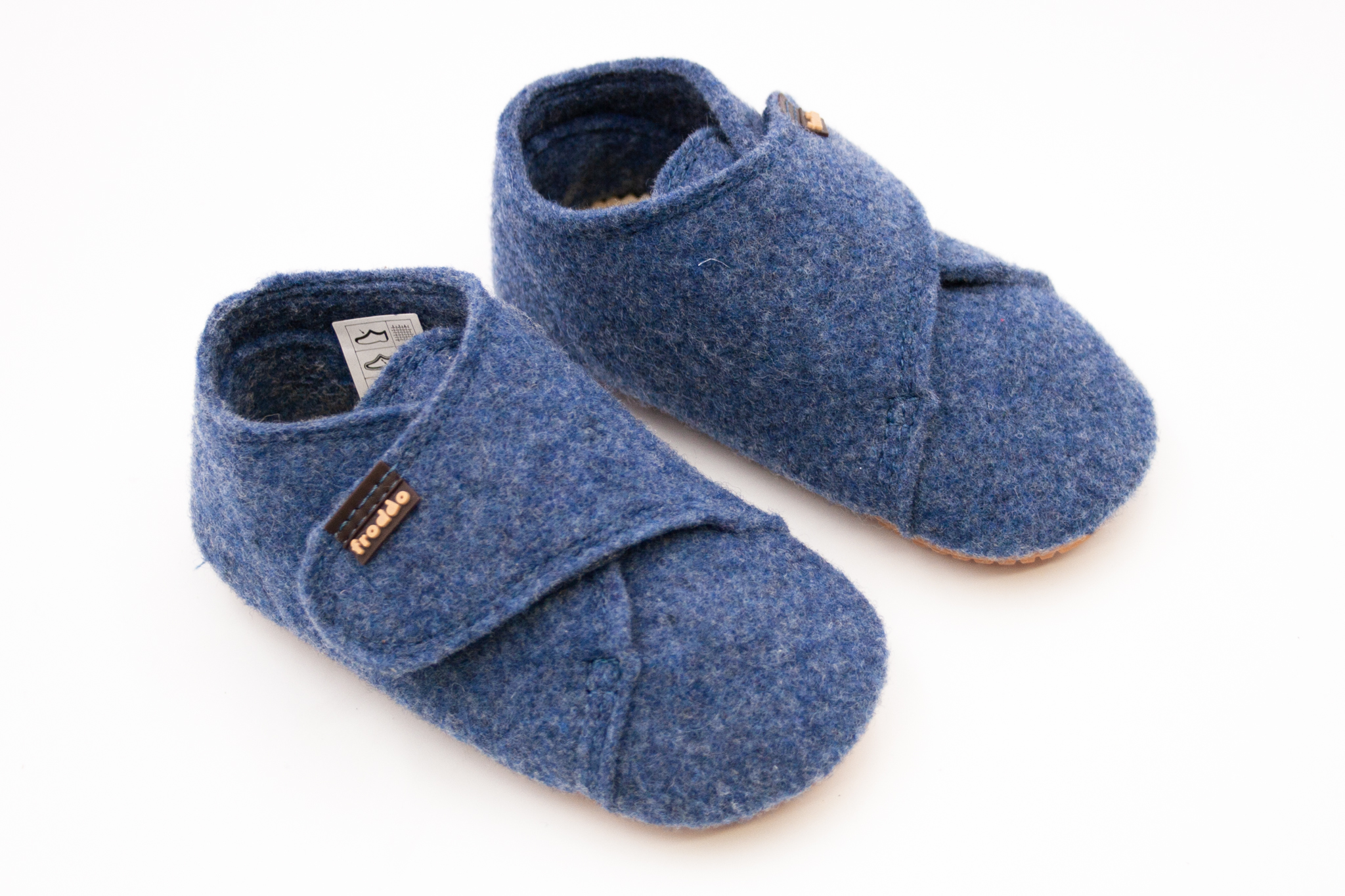 DETSKÉ BAREFOOT PAPUČKY FRODDO PREWALKERS WOOLY - DENIM Veľkosť: 19, Vnútorná dĺžka  topánky v cm: 12, Vnútorná šírka topánky v cm: 5.5