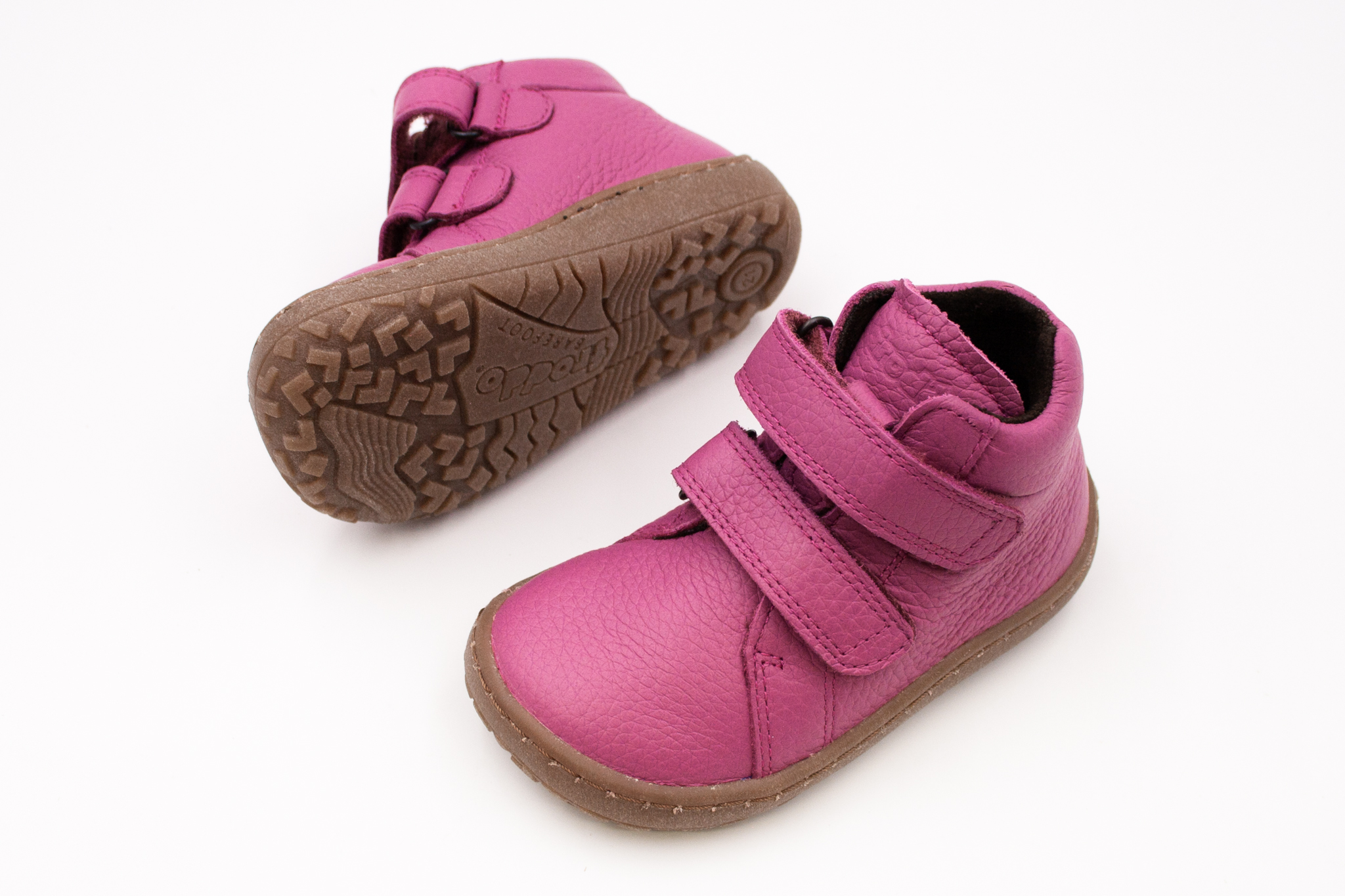 DETSKÉ BAREFOOT TOPÁNKY FRODDO AUTUMN FLEECE - FUXIA Veľkosť: 22, Vnútorná dĺžka  topánky v cm: 13.7, Vnútorná šírka topánky v cm: 6.1