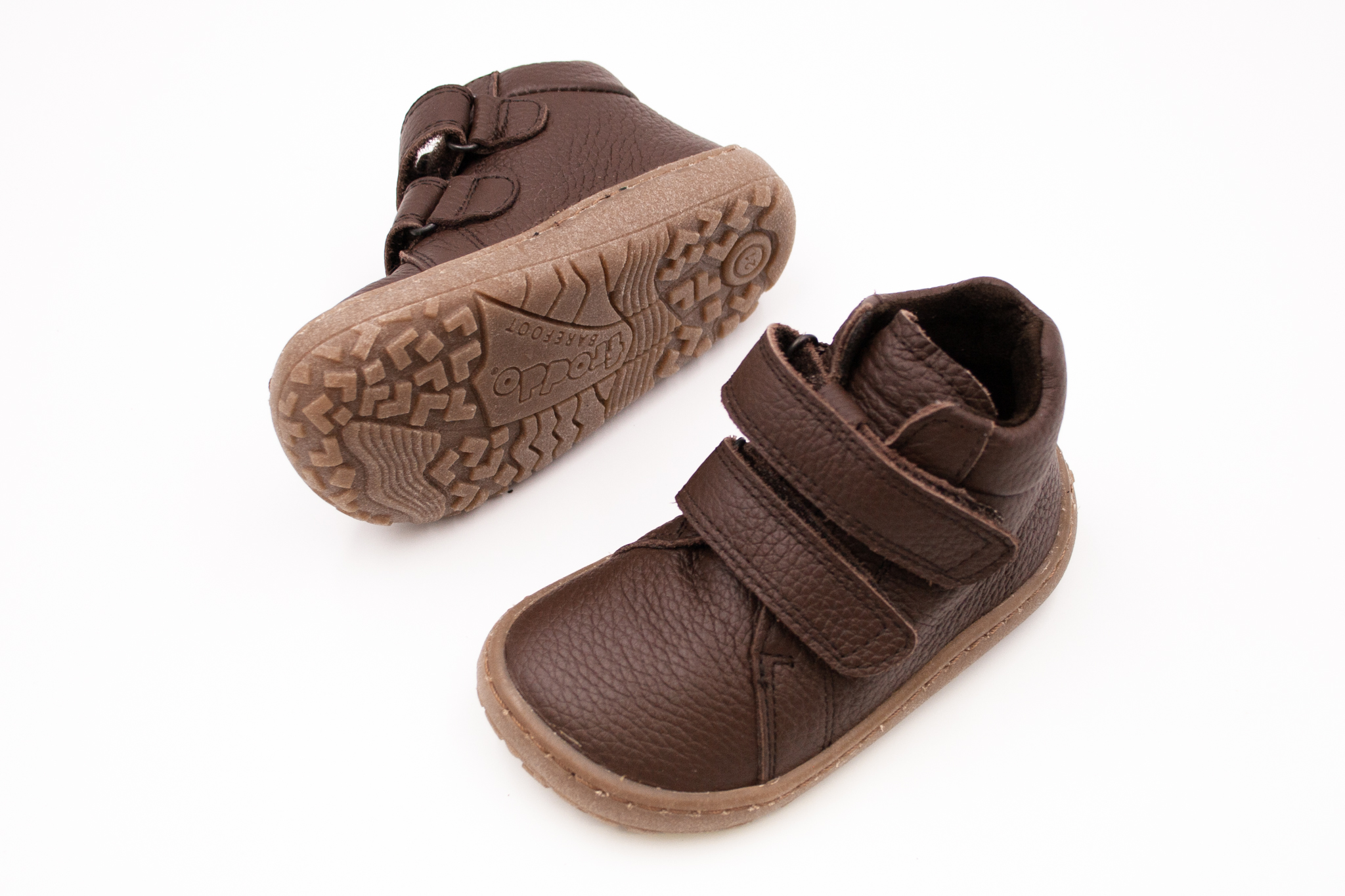 DETSKÉ BAREFOOT TOPÁNKY FRODDO AUTUMN FLEECE - BROWN Veľkosť: 22, Vnútorná dĺžka  topánky v cm: 13.7, Vnútorná šírka topánky v cm: 6.1