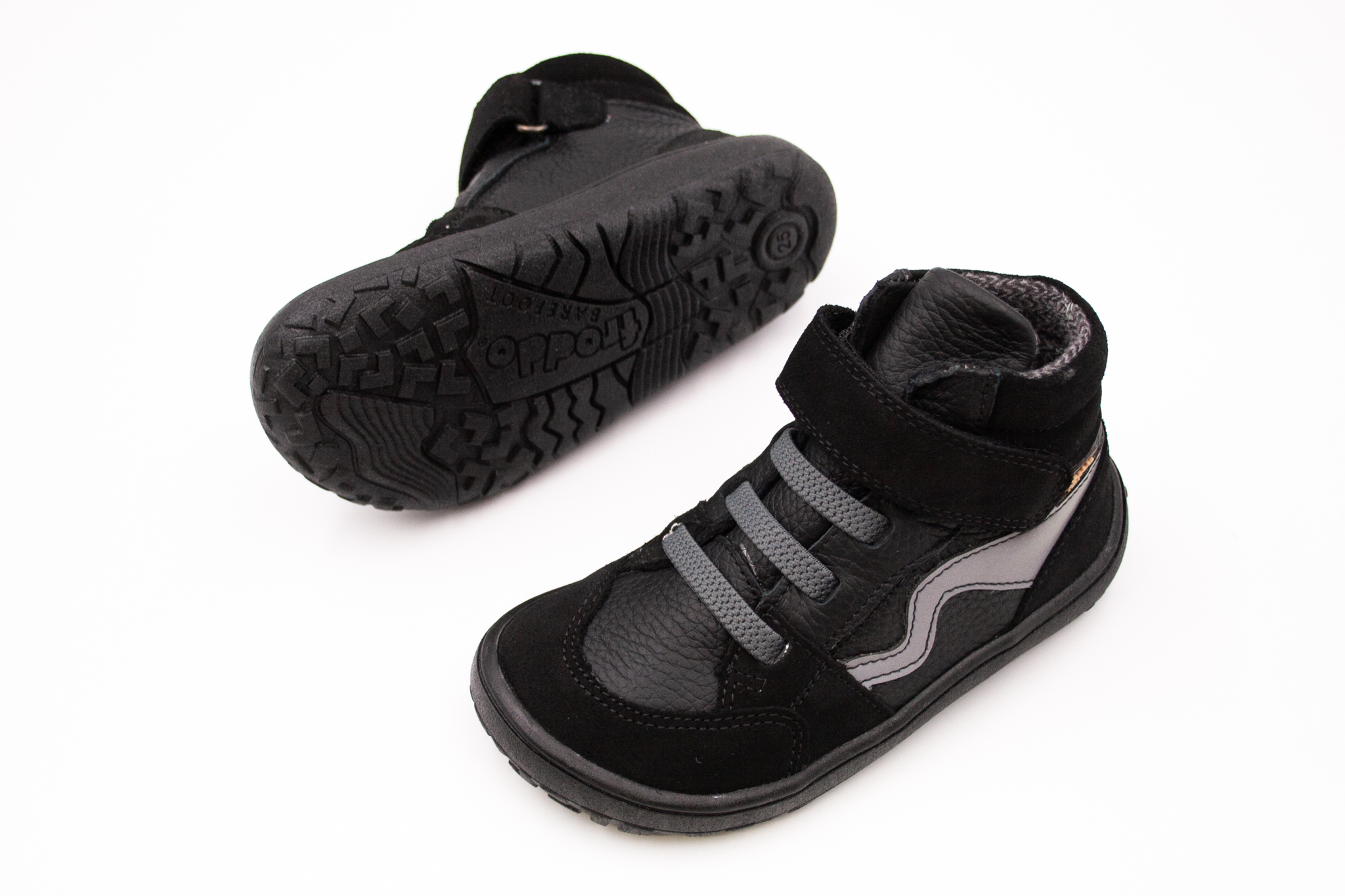 DETSKÉ BAREFOOT TOPÁNKY FRODDO TEX GO S MEMBRÁNOU - BLACK Veľkosť: 25, Vnútorná dĺžka  topánky v cm: 16.6, Vnútorná šírka topánky v cm: 6.8