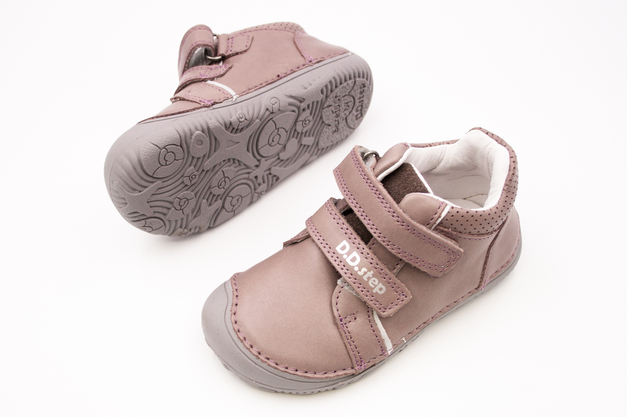 DETSKÉ BAREFOOT TOPÁNKY D.D.STEP 073 - VIOLET Veľkosť: 20, Vnútorná dĺžka  topánky v cm: 12.8, Vnútorná šírka topánky v cm: 6